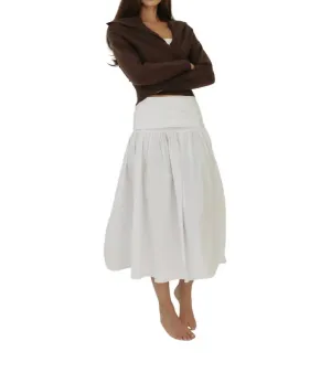 Mariana Midi Skirt In White