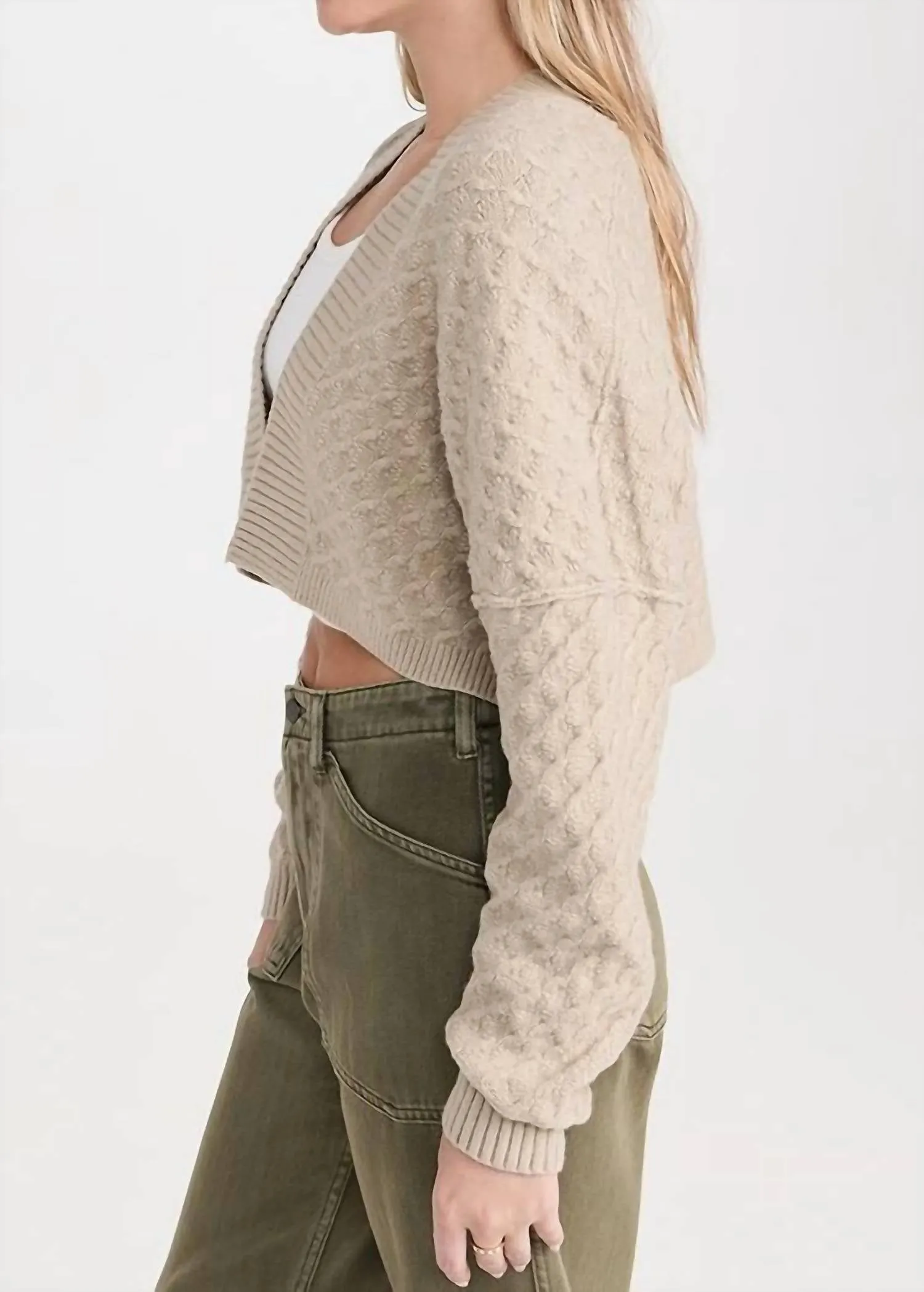 Marlow Cardigan In Feather Grey