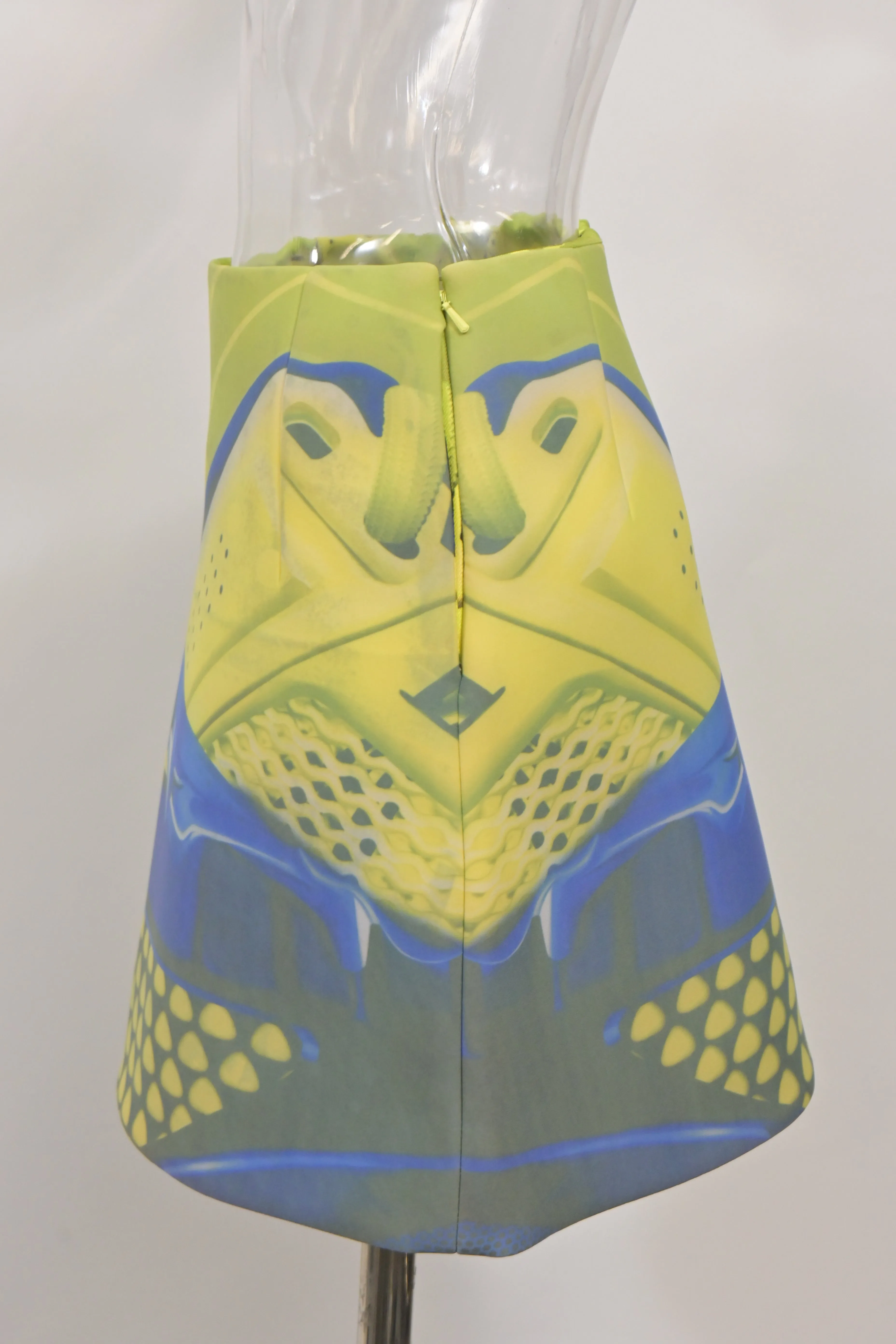 Mary Katrantzou Printed Mini Pencil Skirt in Multicolor Viscose