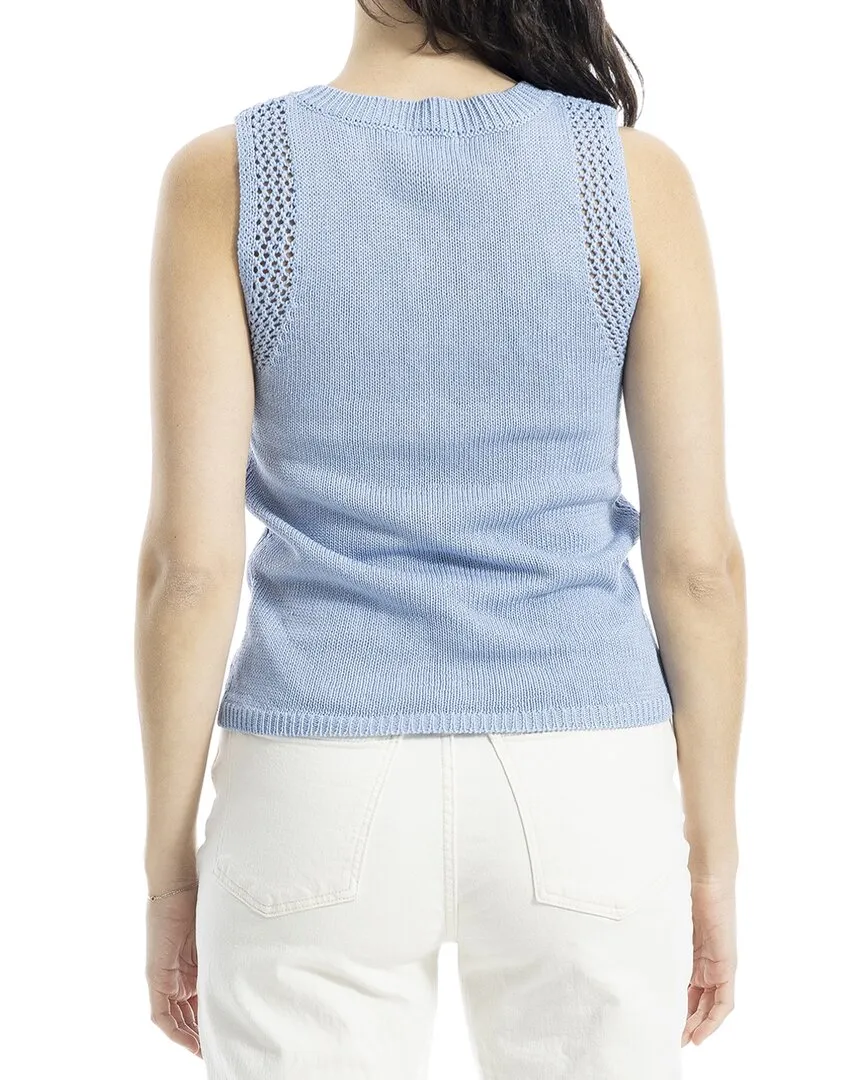 Max Studio Linen-Blend Sweater Top