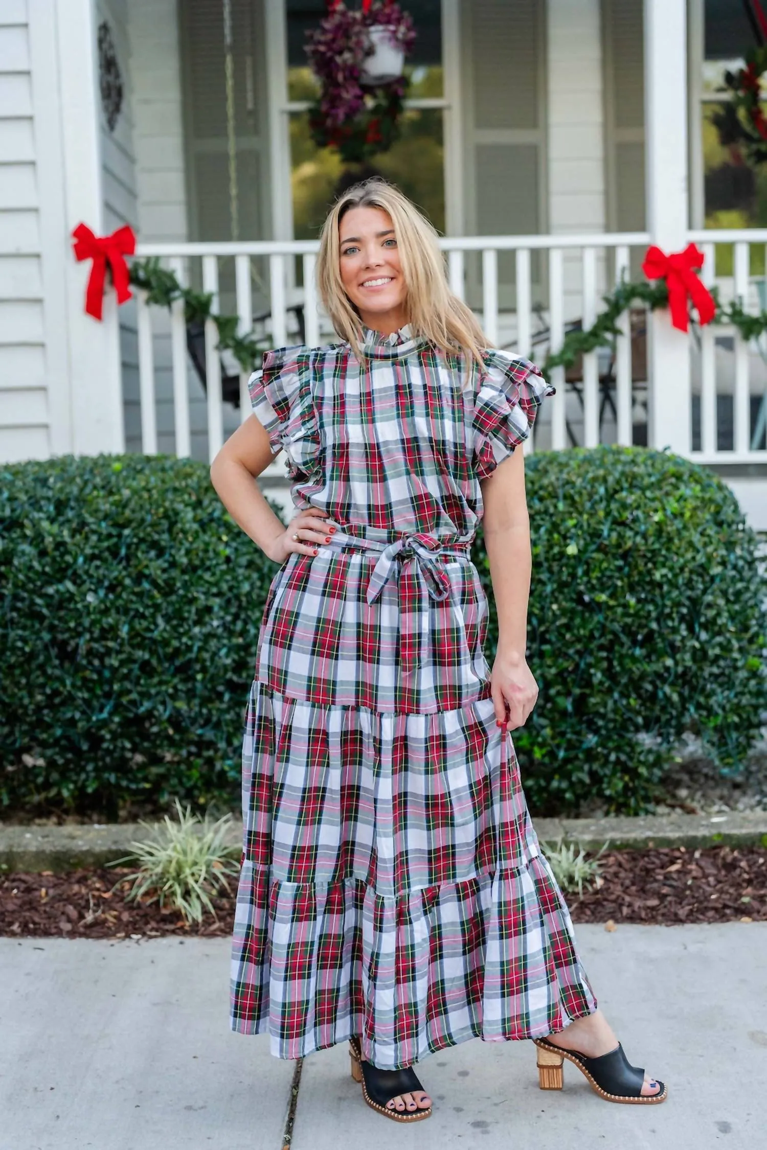Meg Skirt Merry Print In White