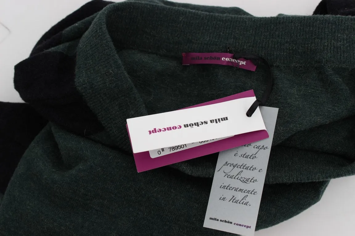 MILA SCHN  Wool Blend Pencil Women's Skirt