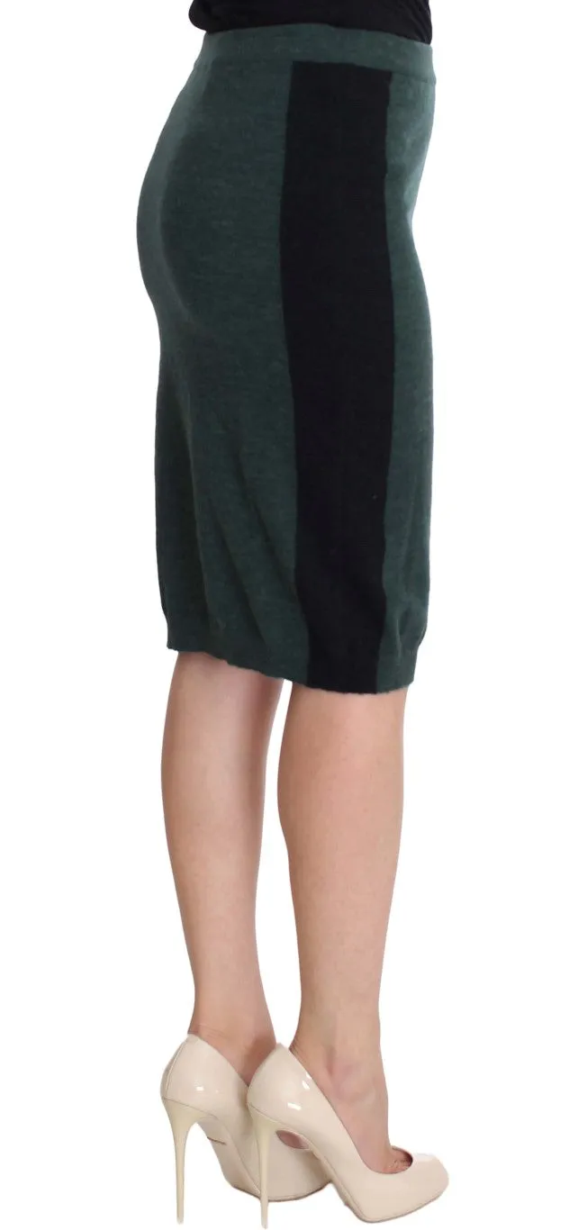 MILA SCHN  Wool Blend Pencil Women's Skirt