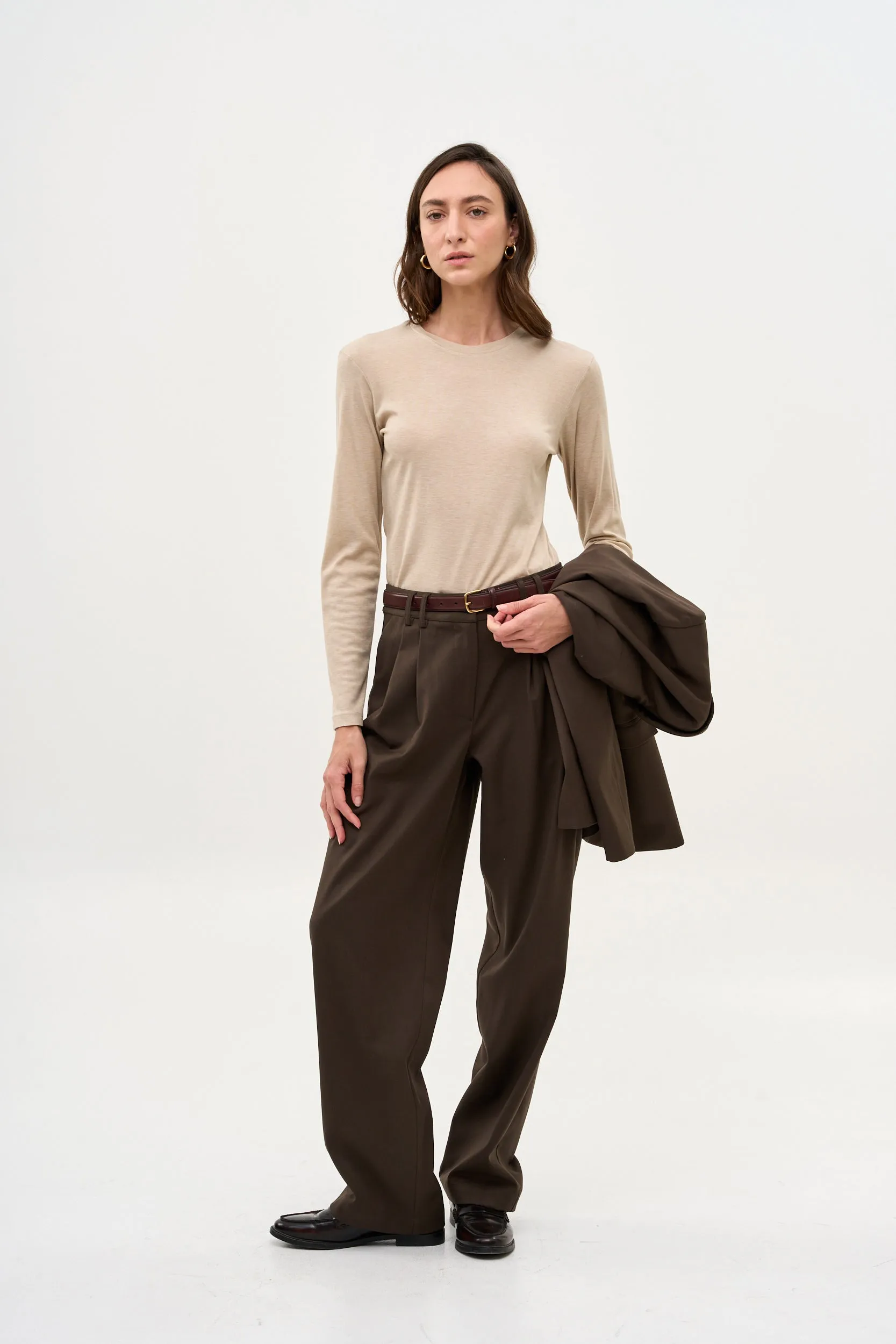 Mili Tencel silk Top Beige