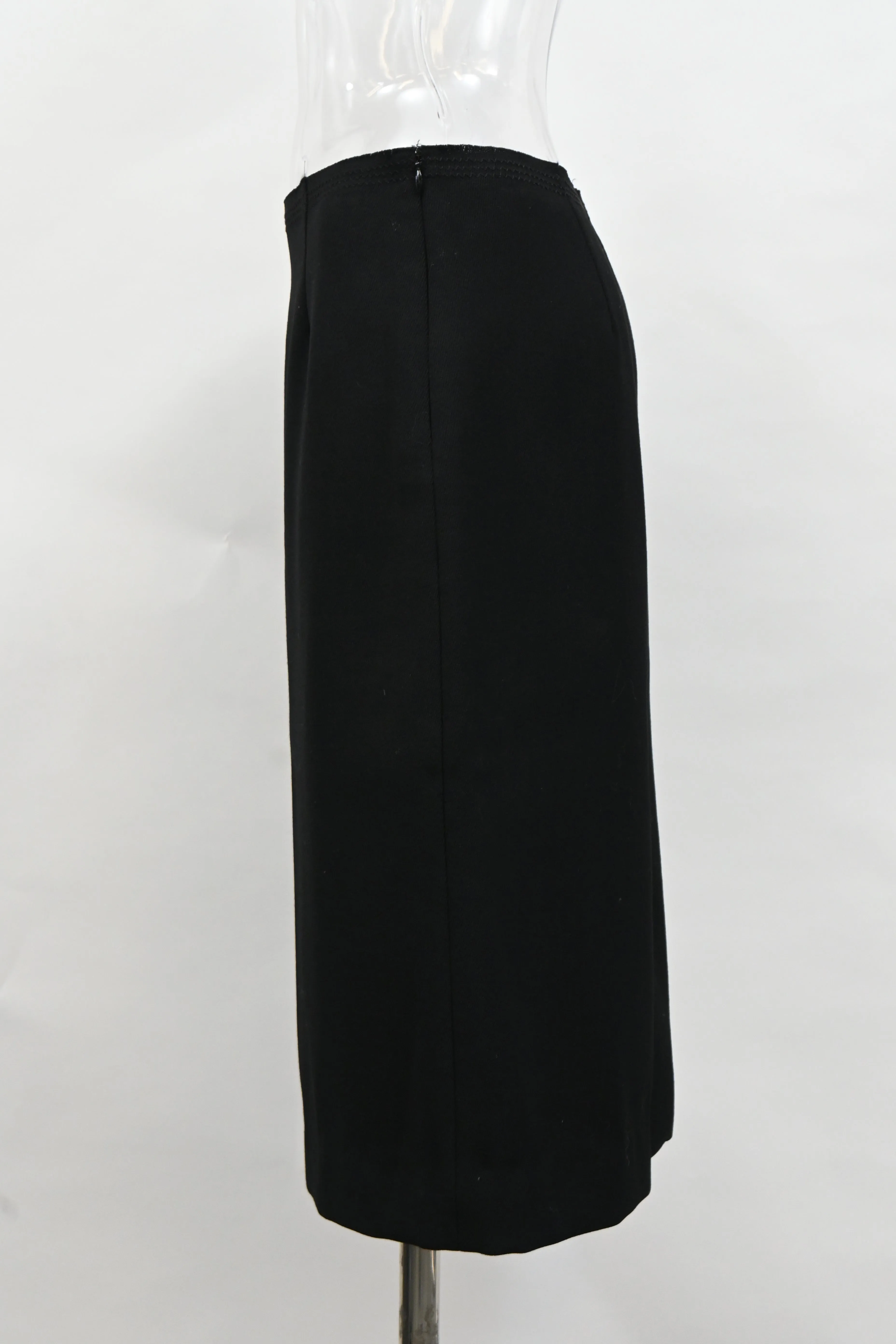 Miu Miu Pencil Skirt in Black Wool