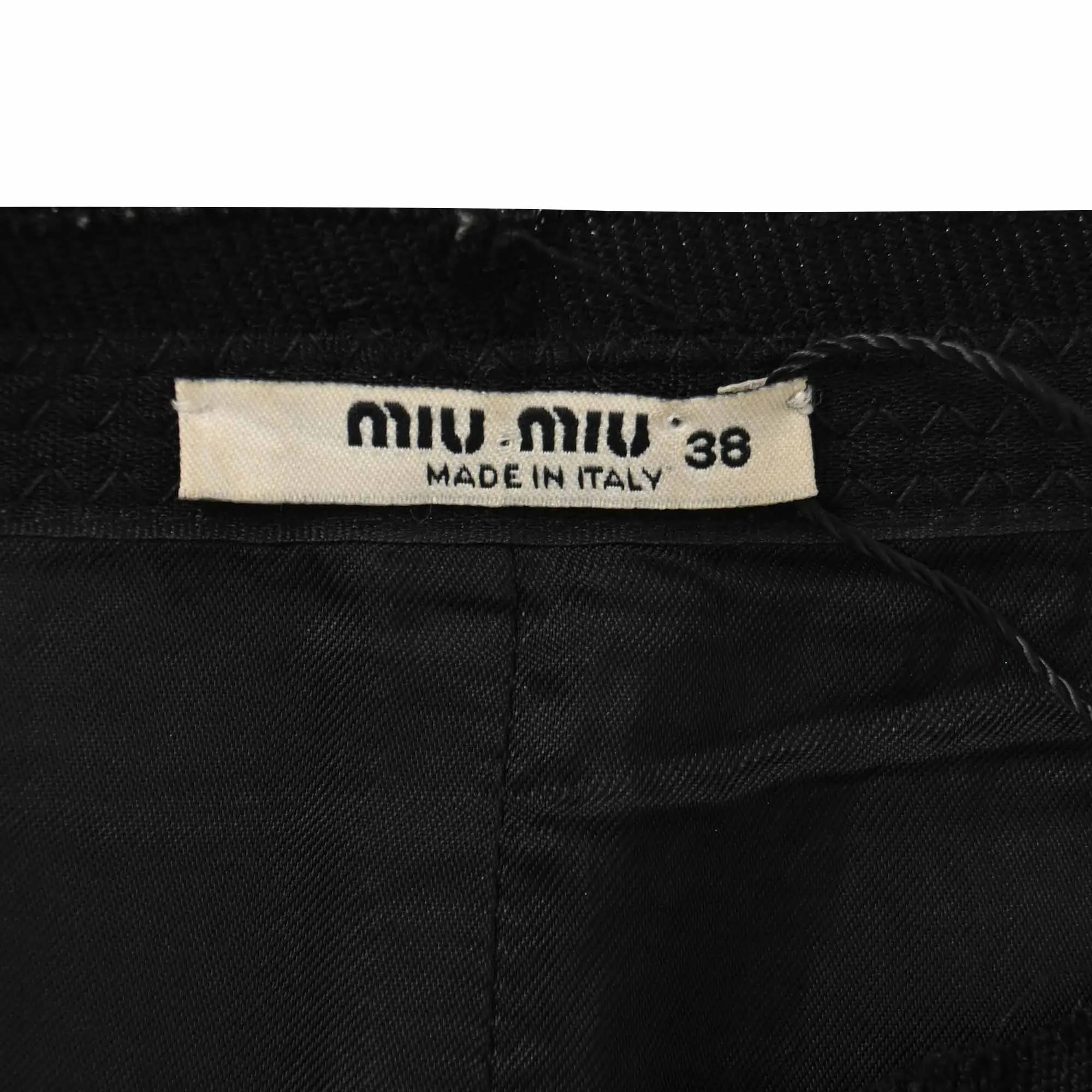 Miu Miu Pencil Skirt in Black Wool