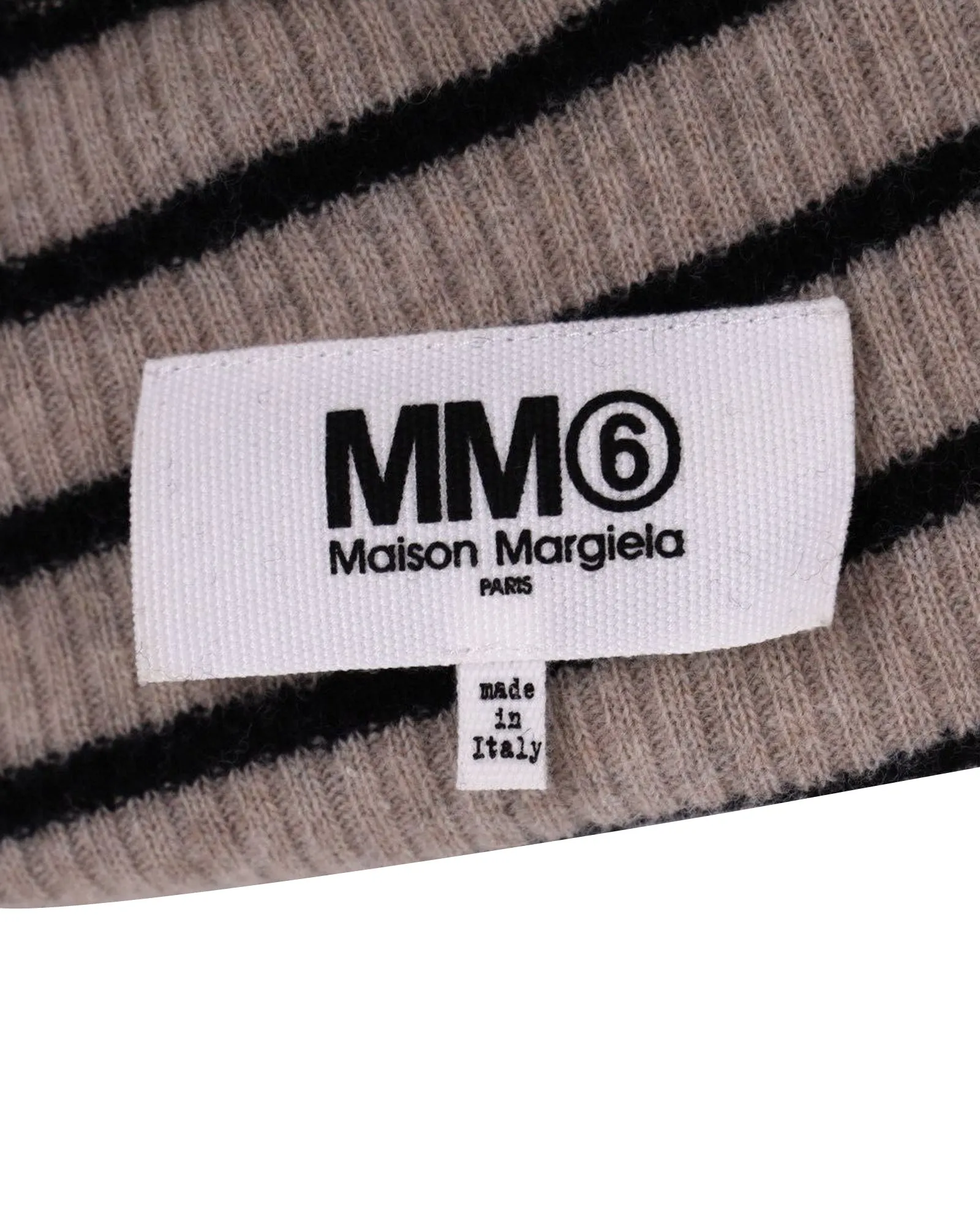MM6 Maison Margiela Asymmetrical Skirt in Brown Print Cotton