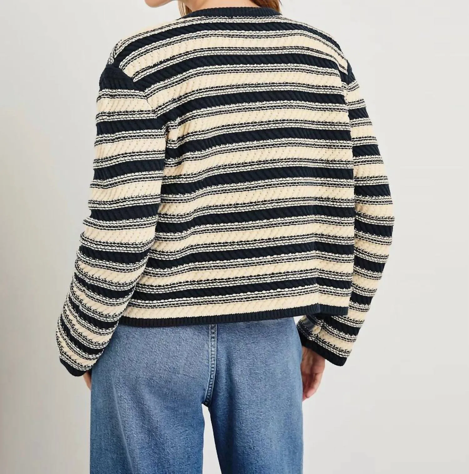 Nelly Cardigan In Navy // Oat