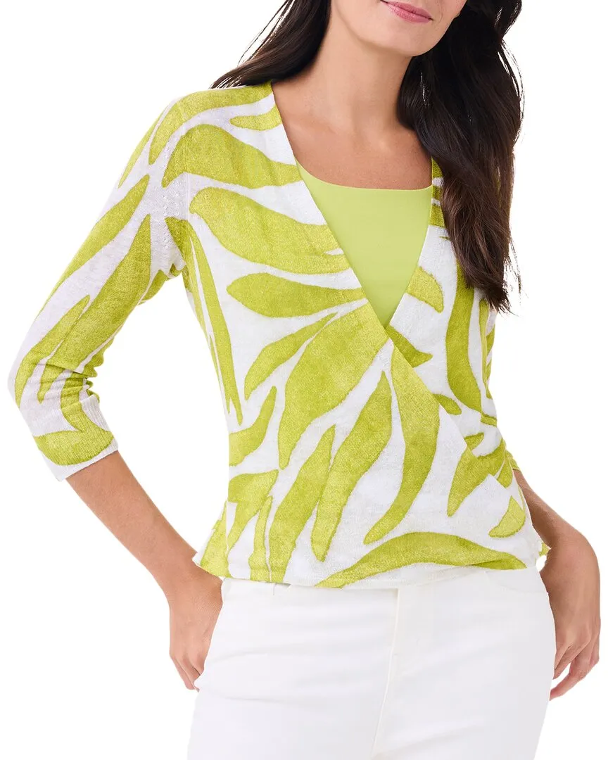 NIC ZOE Meadow Mix 4-Way Linen-Blend Cardigan