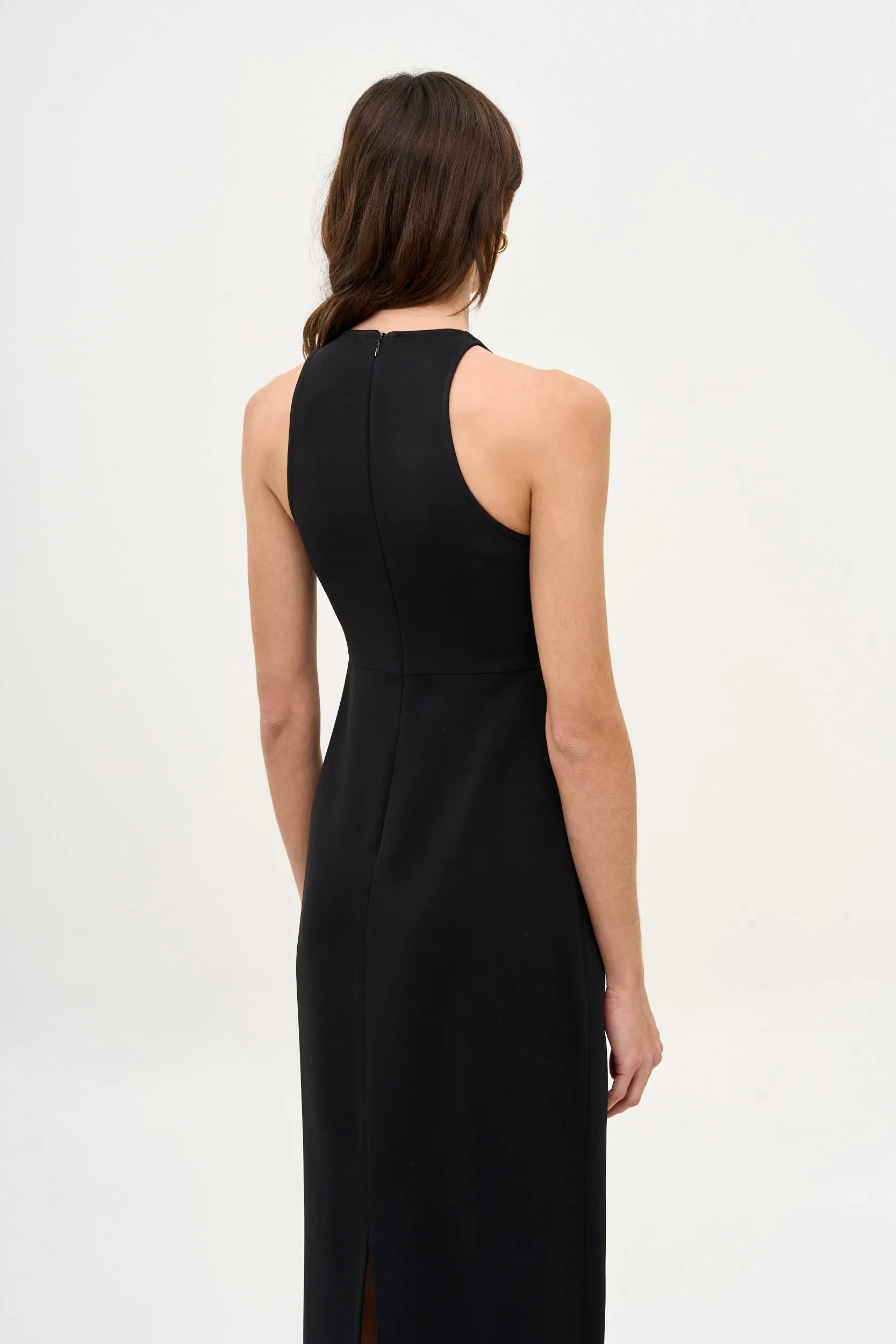 Nicki Maxi Dress Crepe Black