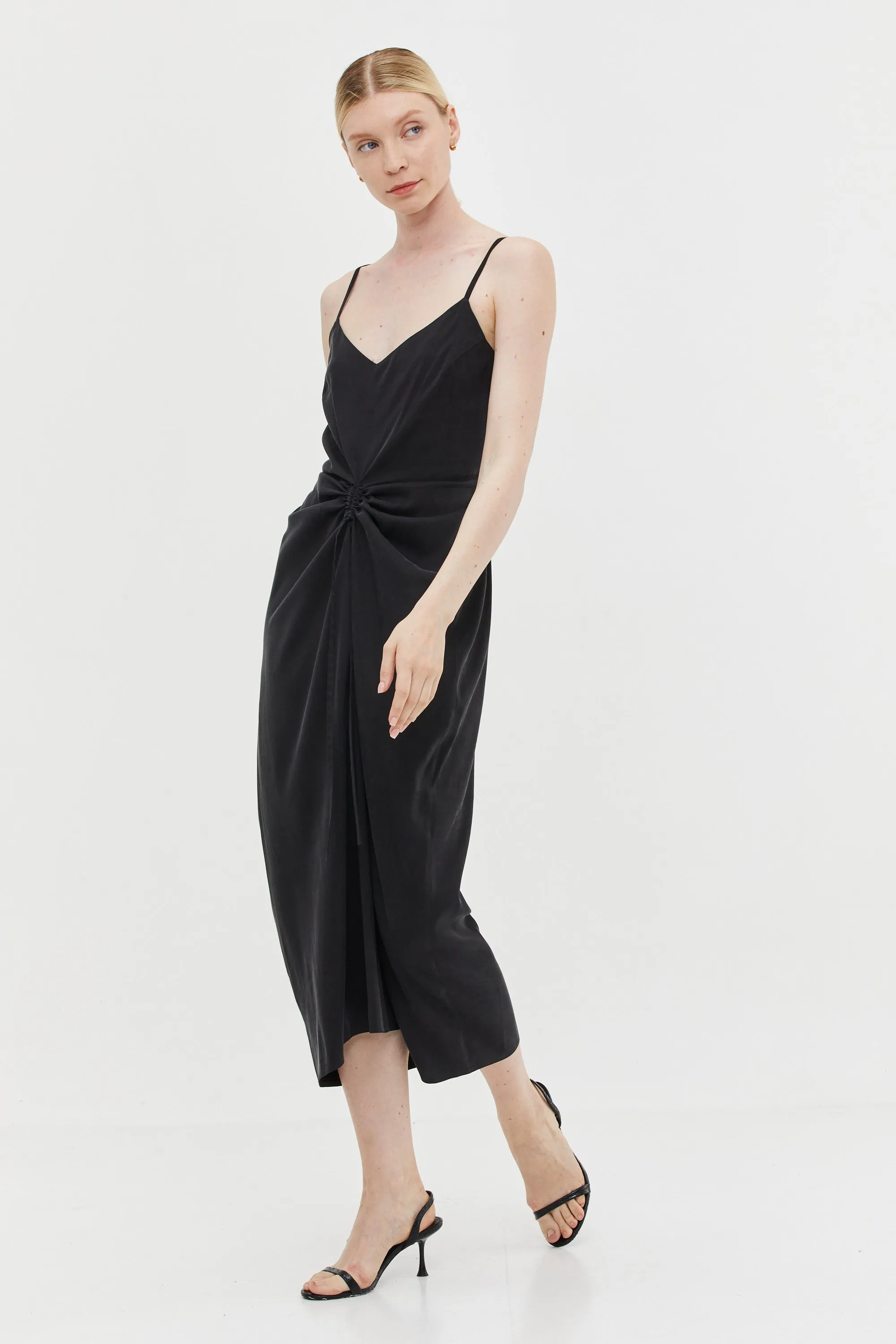 Nina Dress Cupro Black
