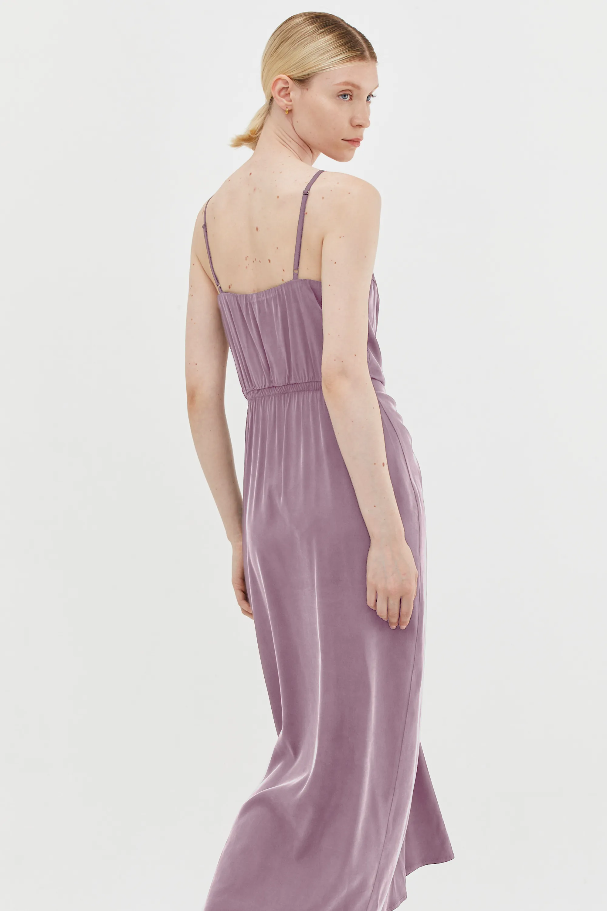 Nina Dress Cupro purple