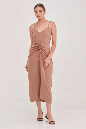 Nina Summer Silk Dress Nude