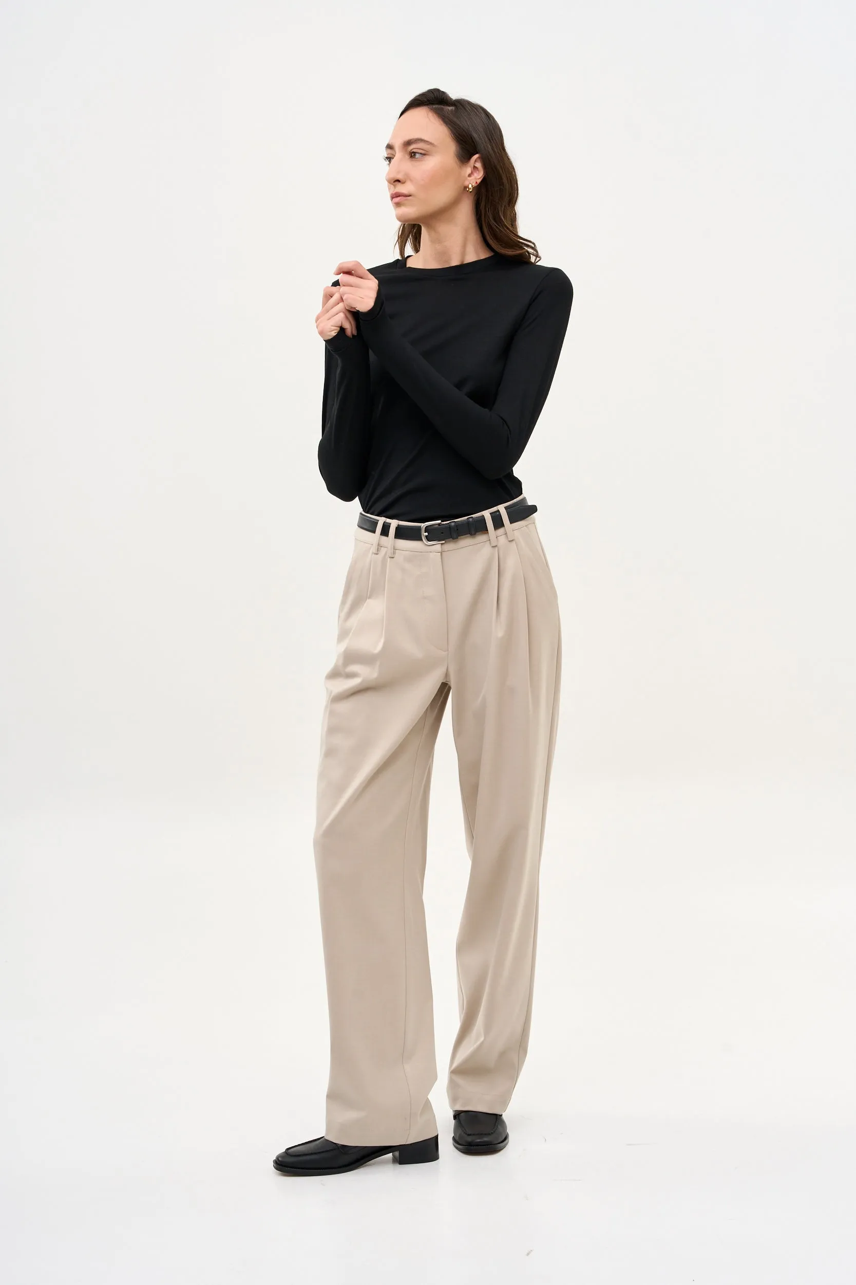 Noah Tailored Pants Beige