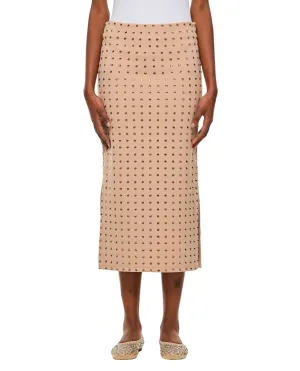 Nome Crystal Lycra Midi Skirt
