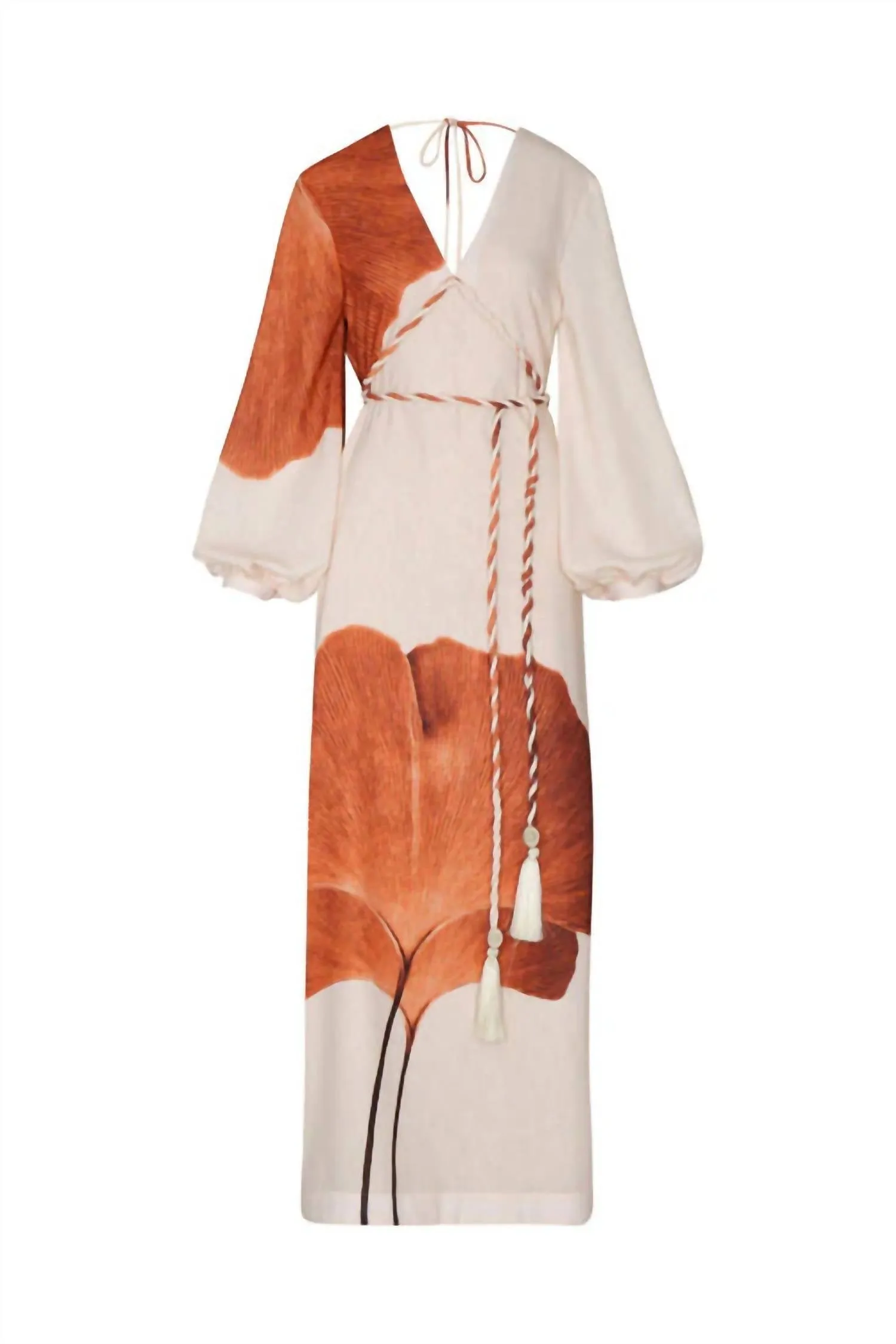 Odisea Caribea Dress In Orange Gingko