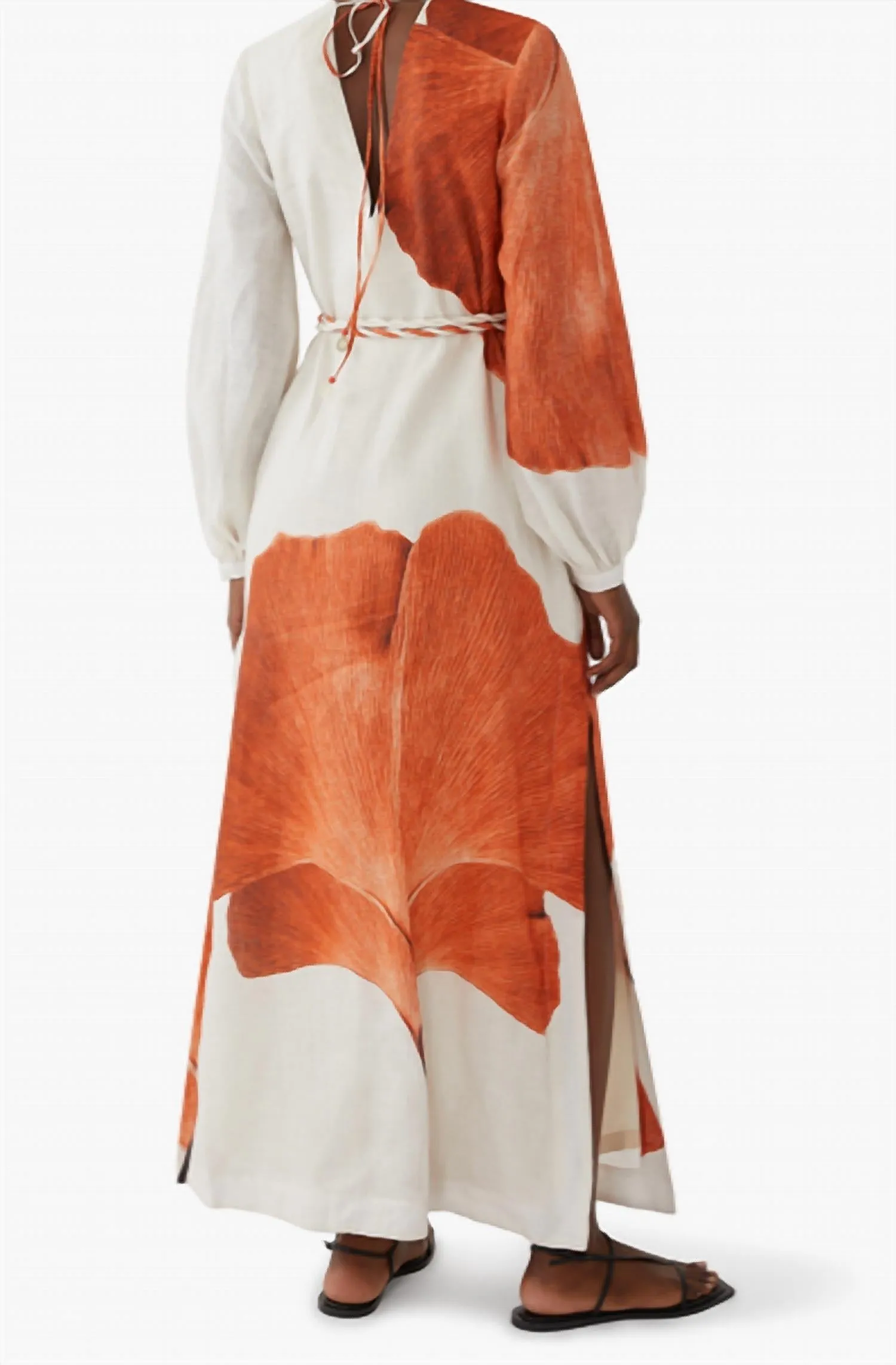 Odisea Caribea Dress In Orange Gingko