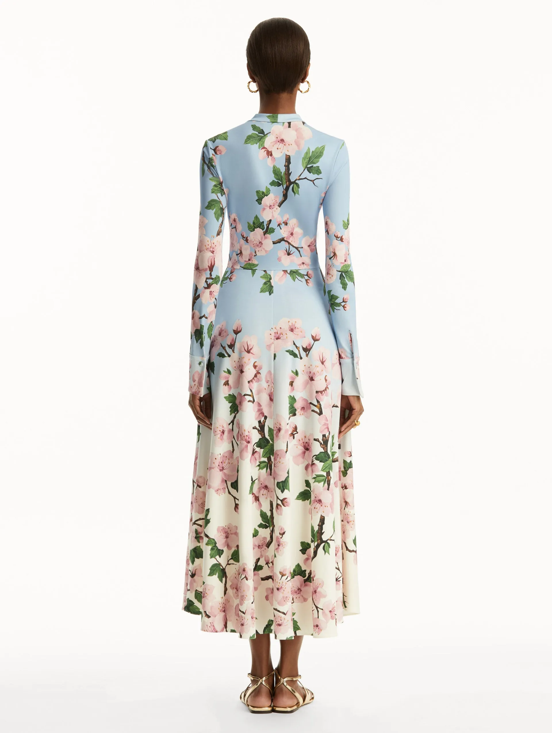 Ombr Cherry Blossom Jersey Dress