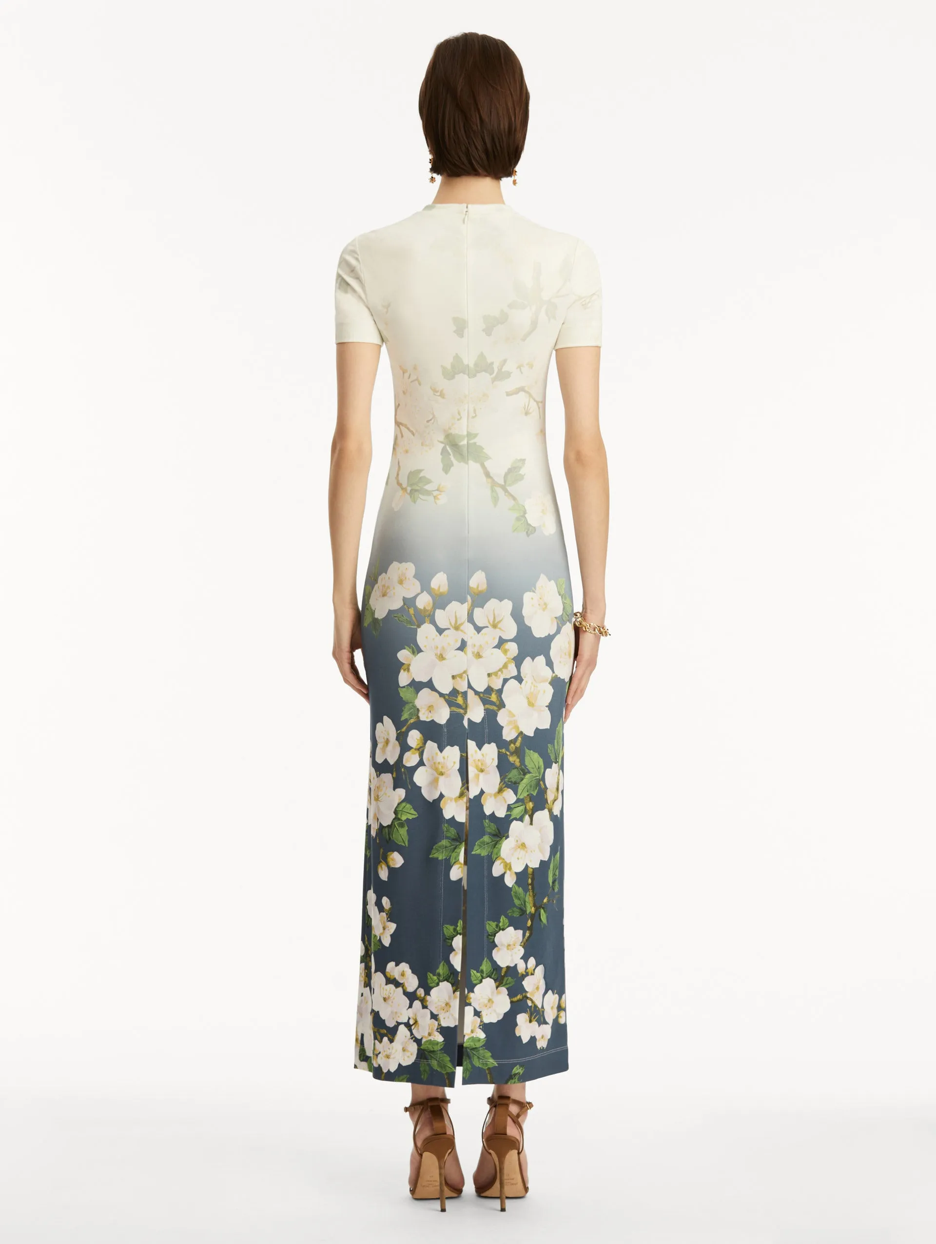 Ombr Cherry Blossom Jersey Dress