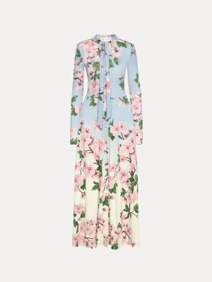 Ombr Cherry Blossom Jersey Dress