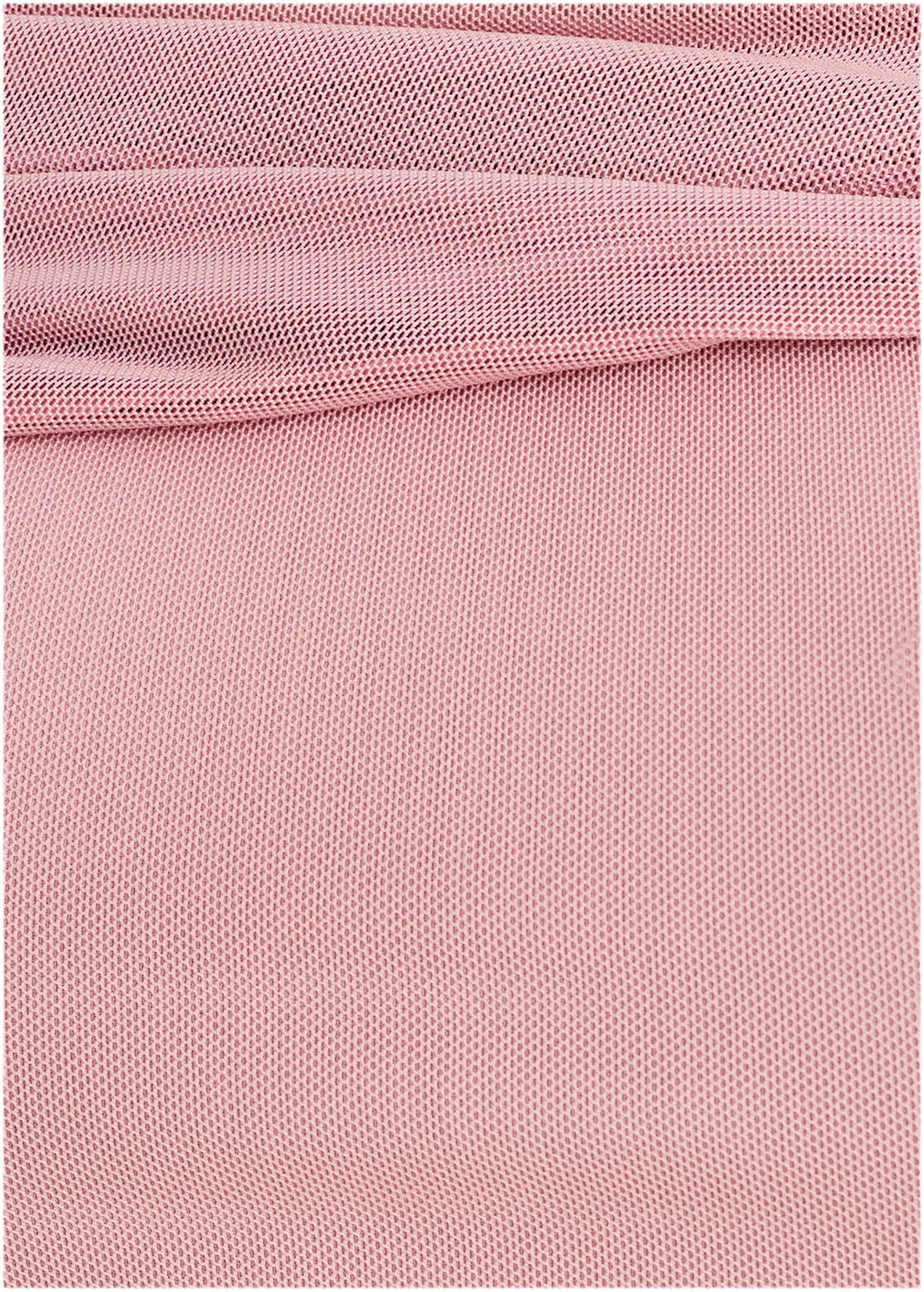 One-Shoulder Mesh Midi - Cameo Pink