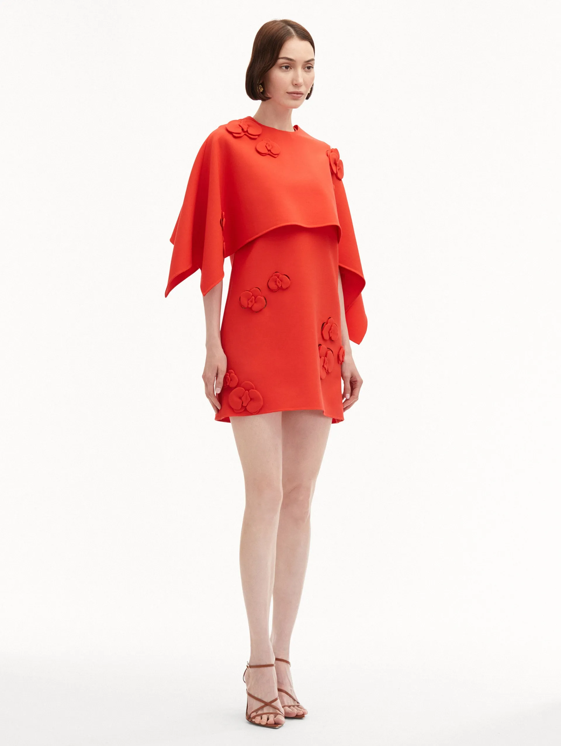 Orchid Capelet Mini Dress