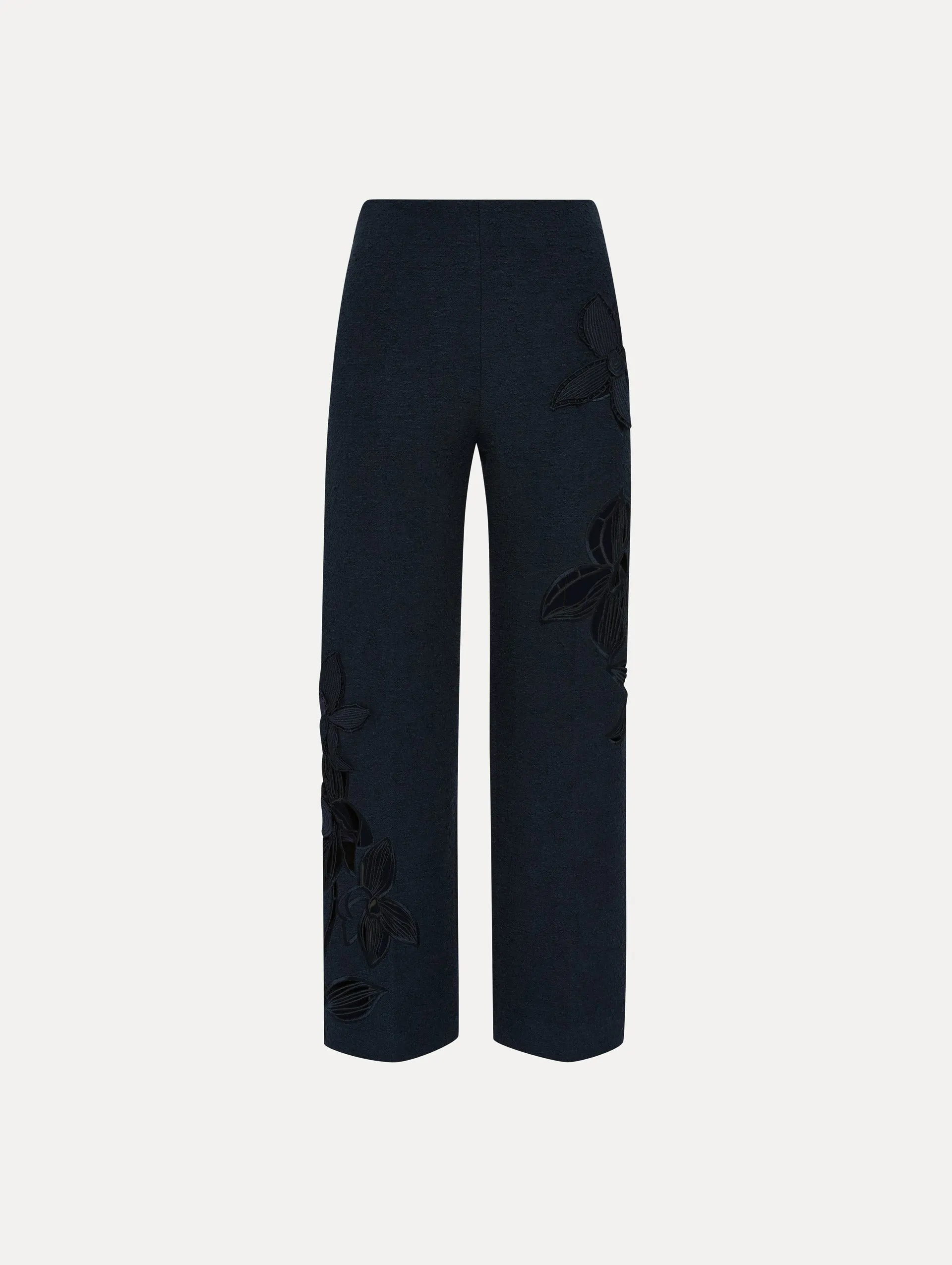 Orchid Embroidered Tweed Pant