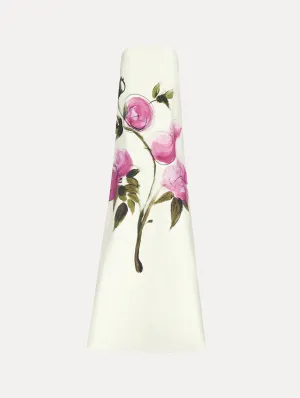 Painted Roses Strapless Gown