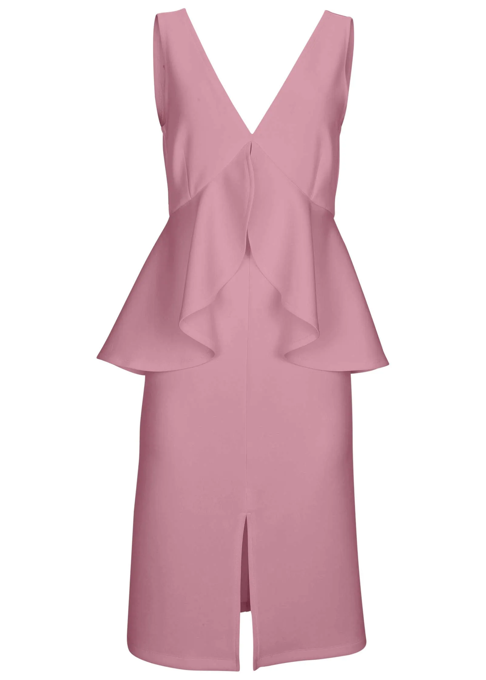 Peplum Ruffle Dress - Polignac