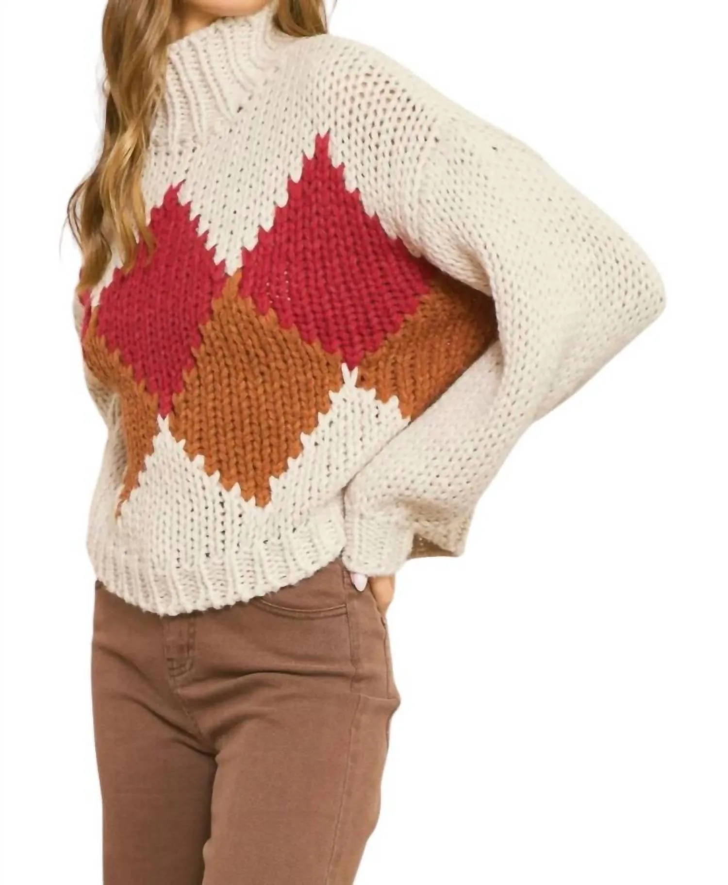 Perfect Fall Sweater In Multi-Colored