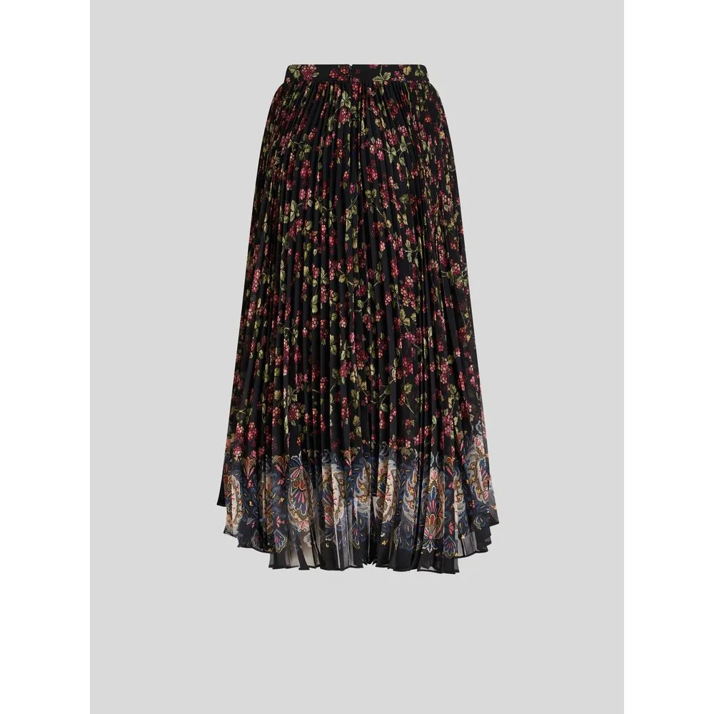PLEATED GEORGETTE SKIRT