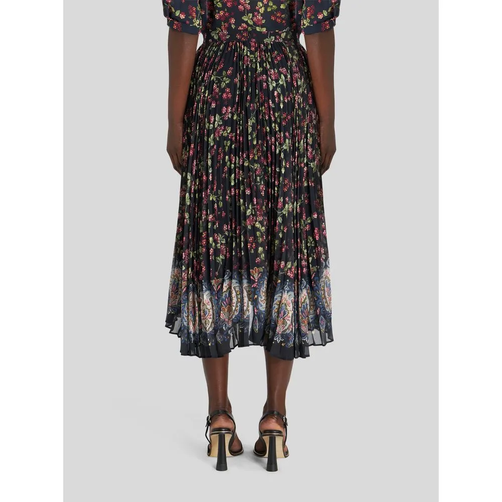 PLEATED GEORGETTE SKIRT