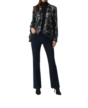 Polka Dot Jacket In Grey Multi