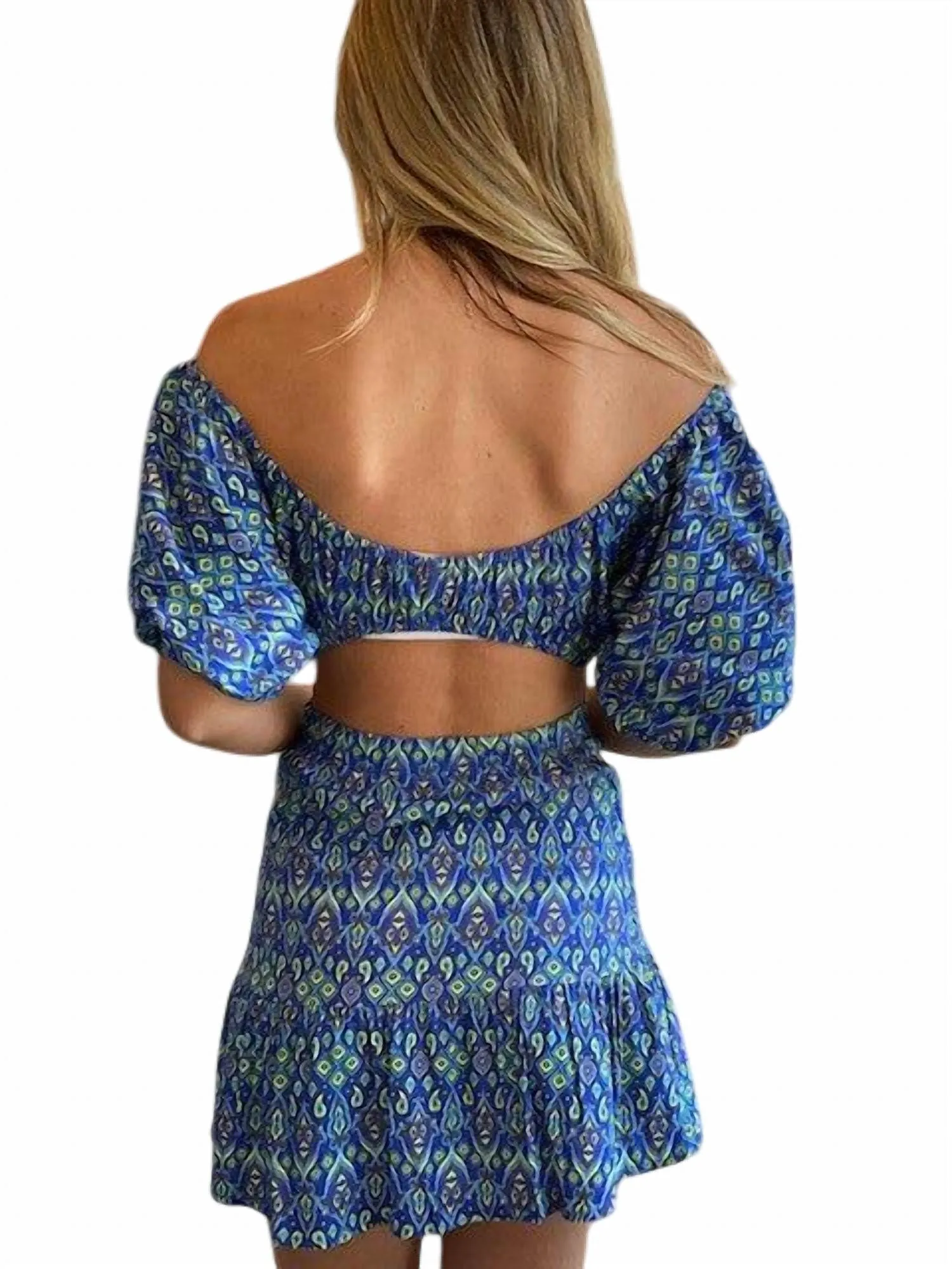 Printed Skirt In Blue