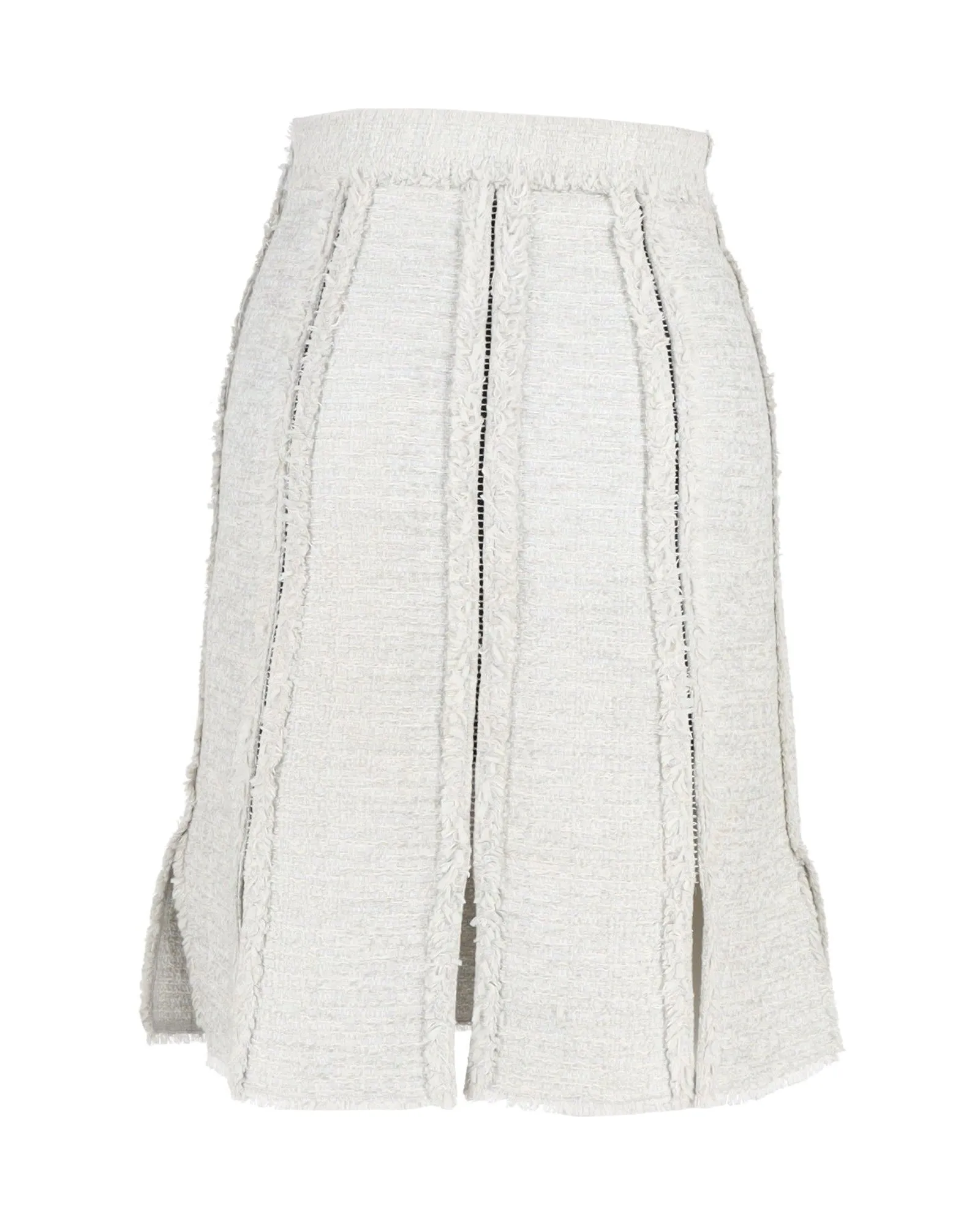 Proenza Schouler Tweed Knee Length Skirt in Grey Acrylic