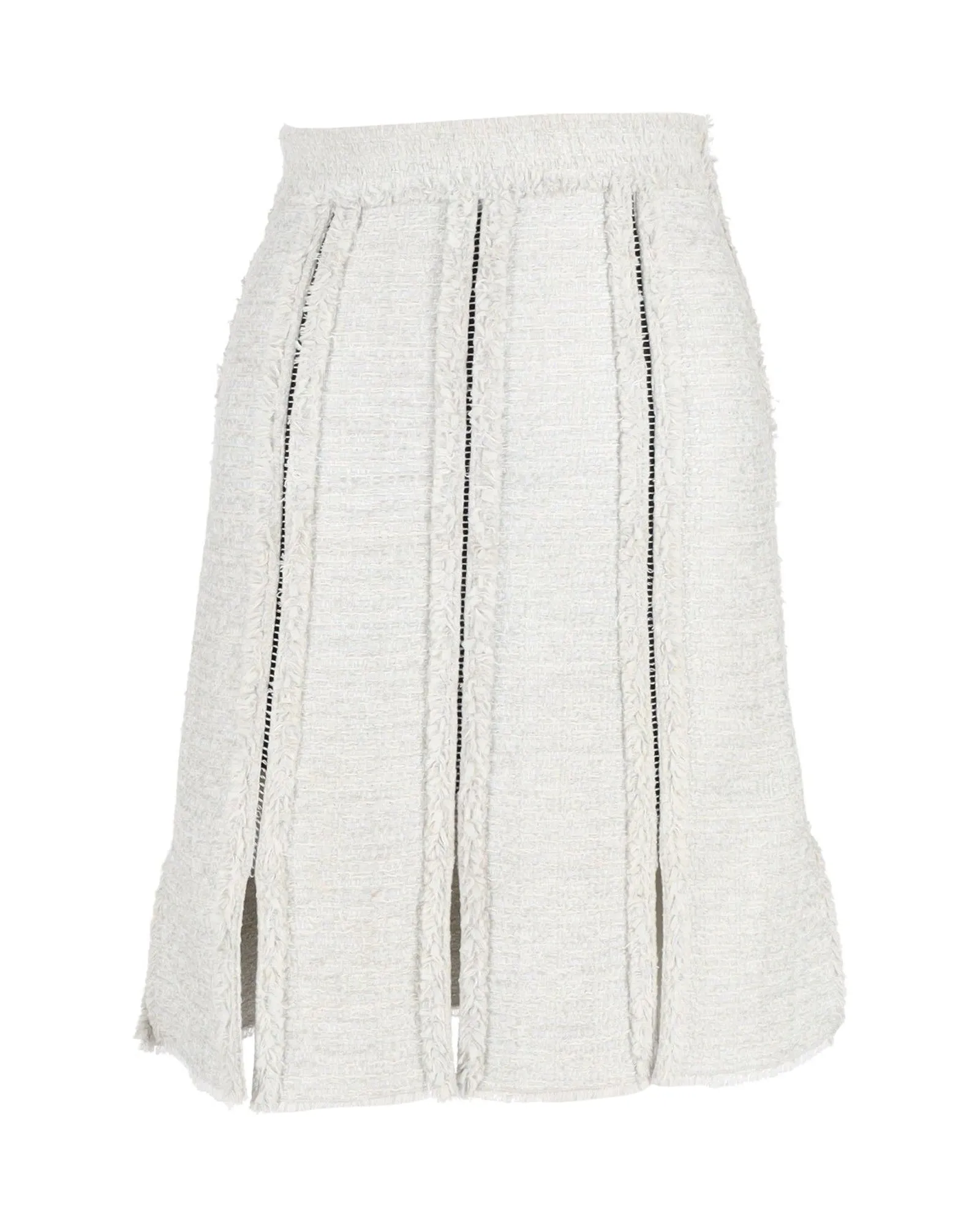 Proenza Schouler Tweed Knee Length Skirt in Grey Acrylic