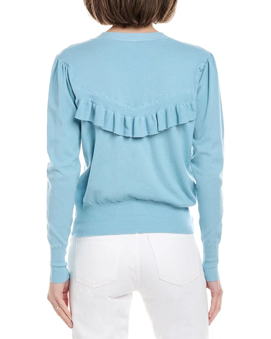 Rain   Rose Ruffle Cardigan