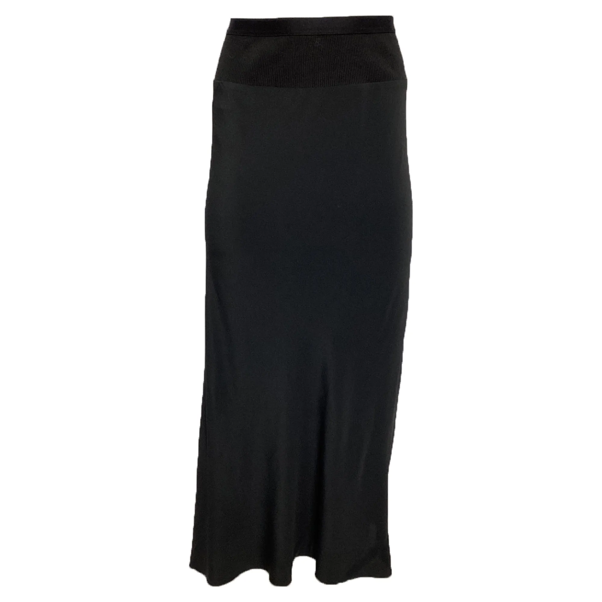 Rick Owens Calf Bias Midi Skirt in Black Acetate