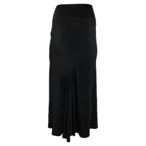 Rick Owens Calf Bias Midi Skirt in Black Acetate