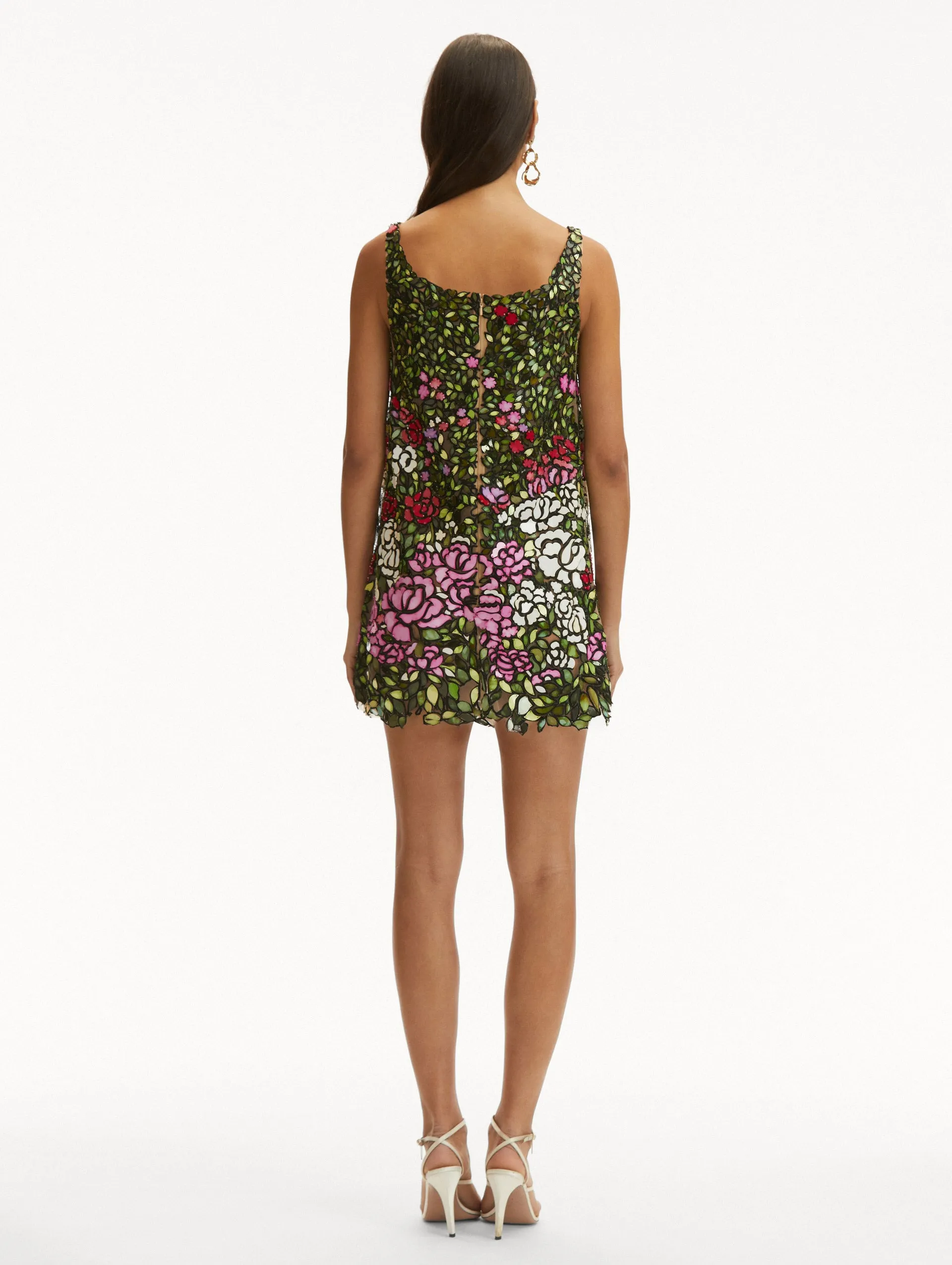 Rose Field Mosaic Cocktail Dress