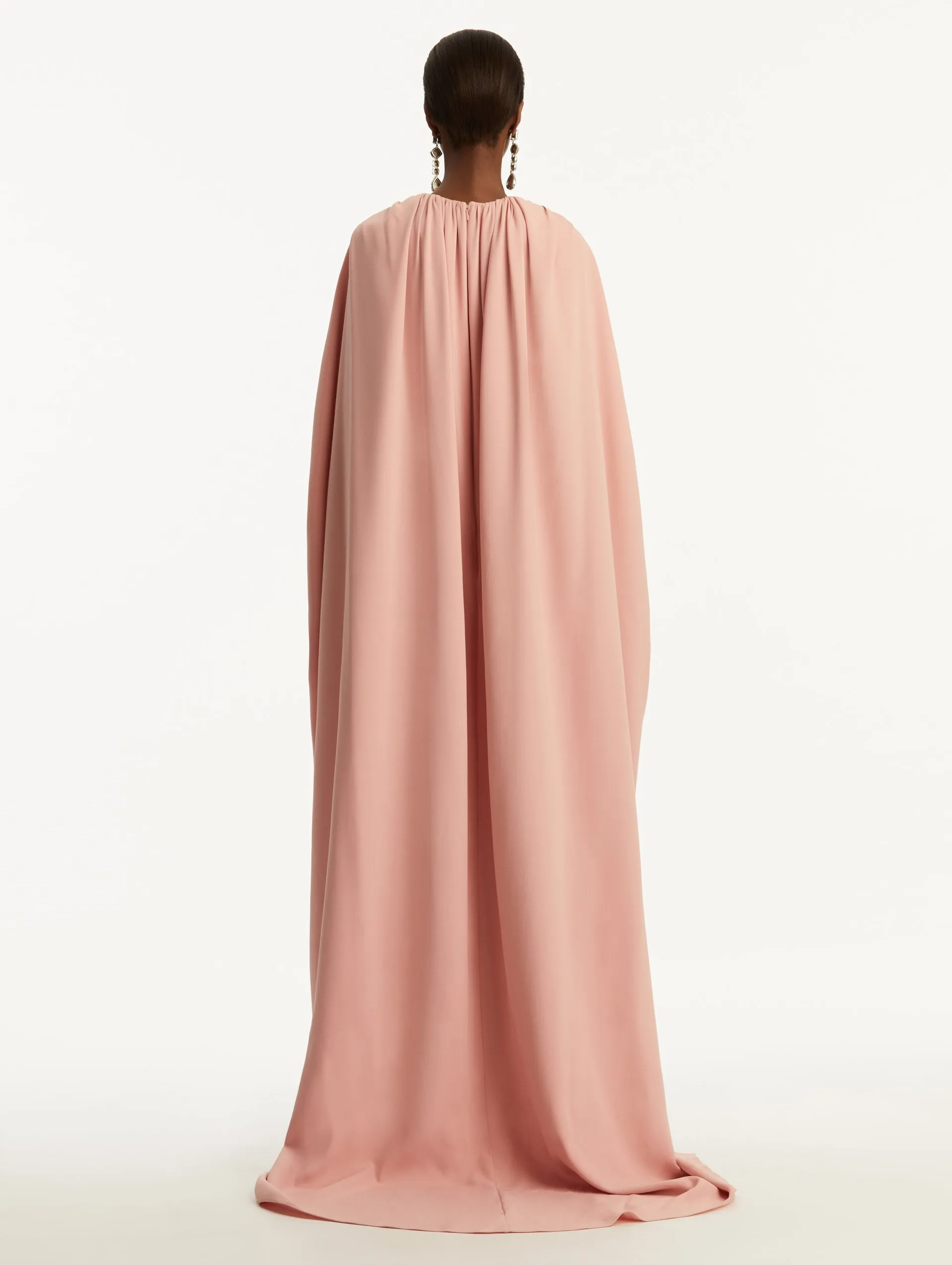 Ruched Shoulder Georgette Caftan