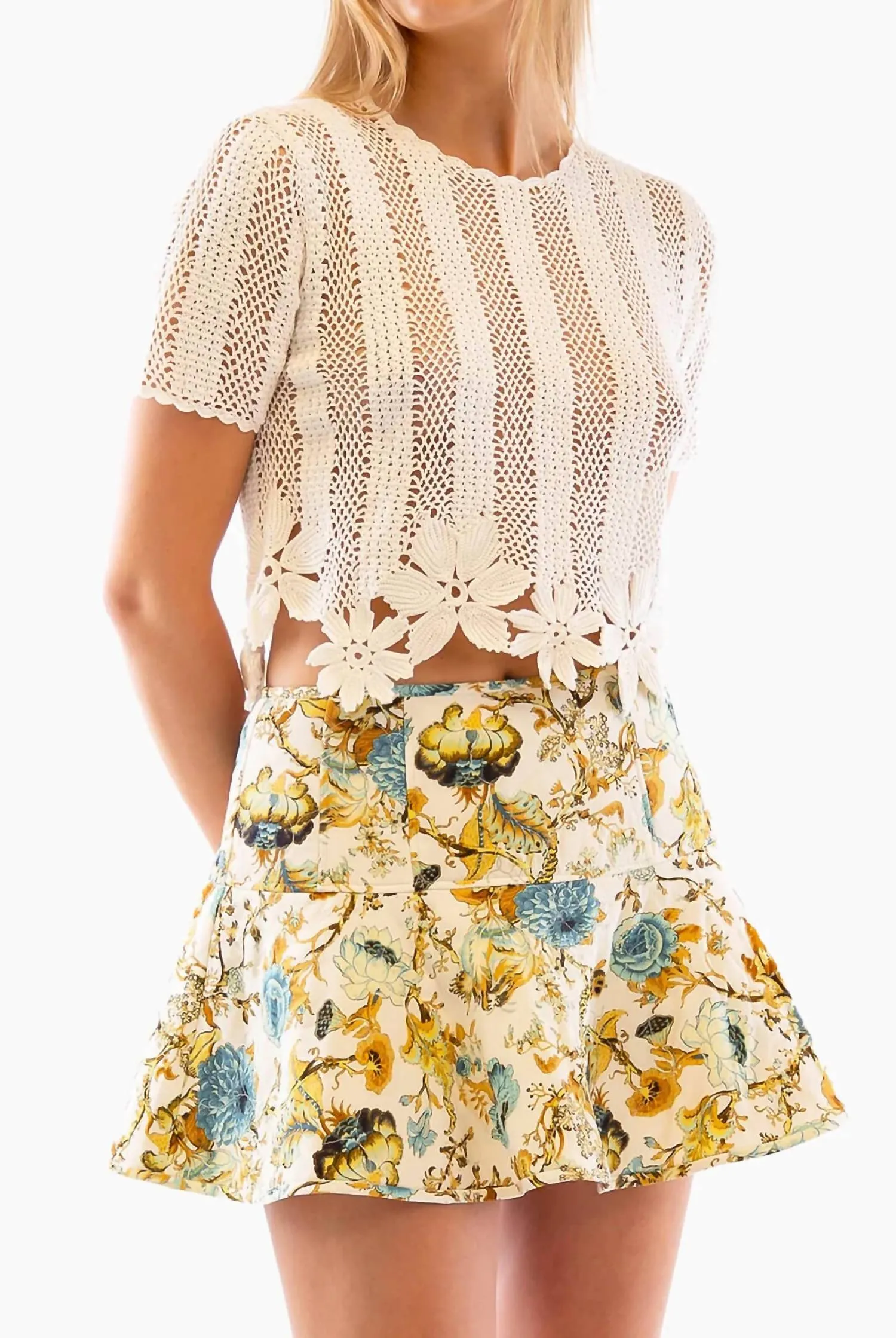 Ryla Mini Skirt In Flora