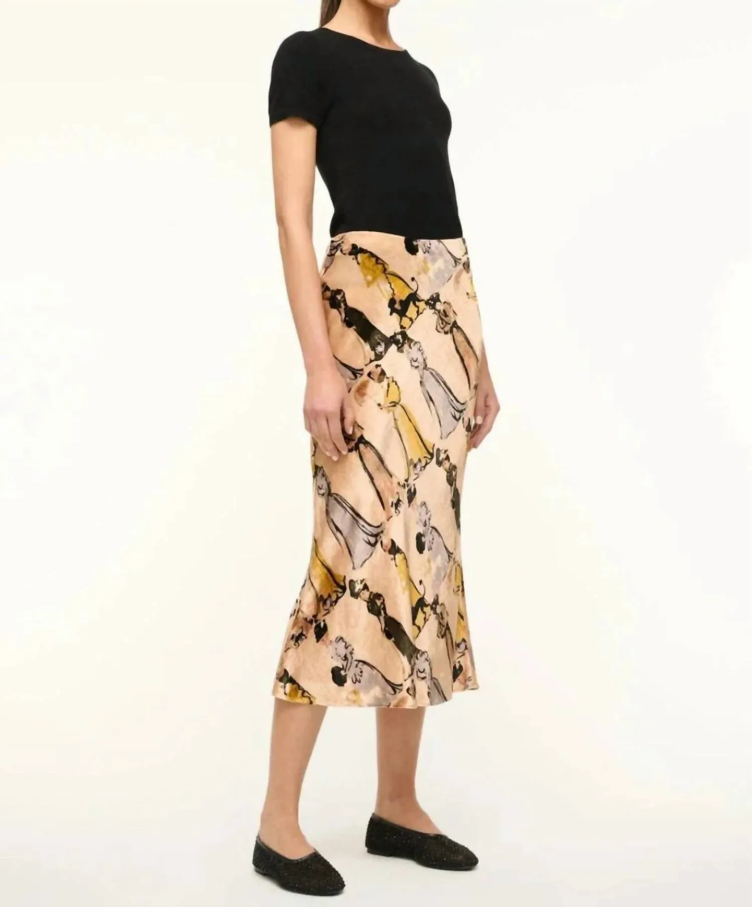 Sadie Skirt In Walk In The Park Velvet