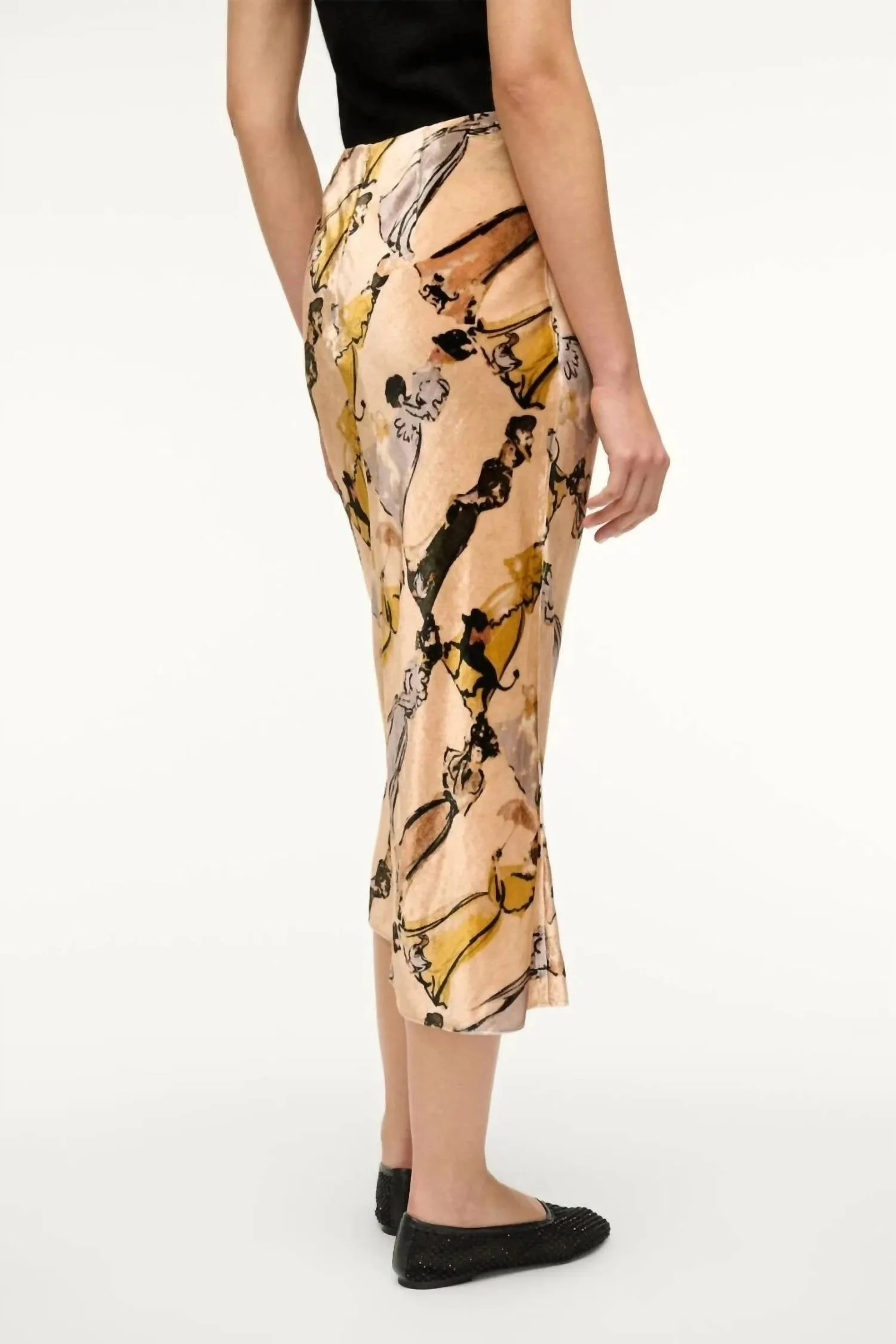 Sadie Skirt In Walk In The Park Velvet