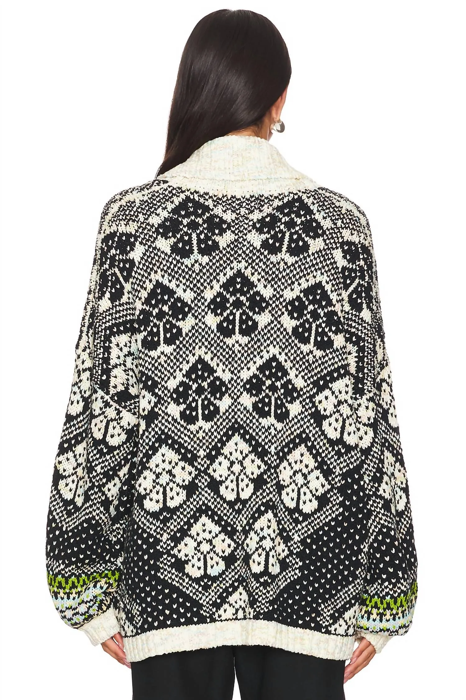 Sasha Cardigan In Onyx Blossom Combo