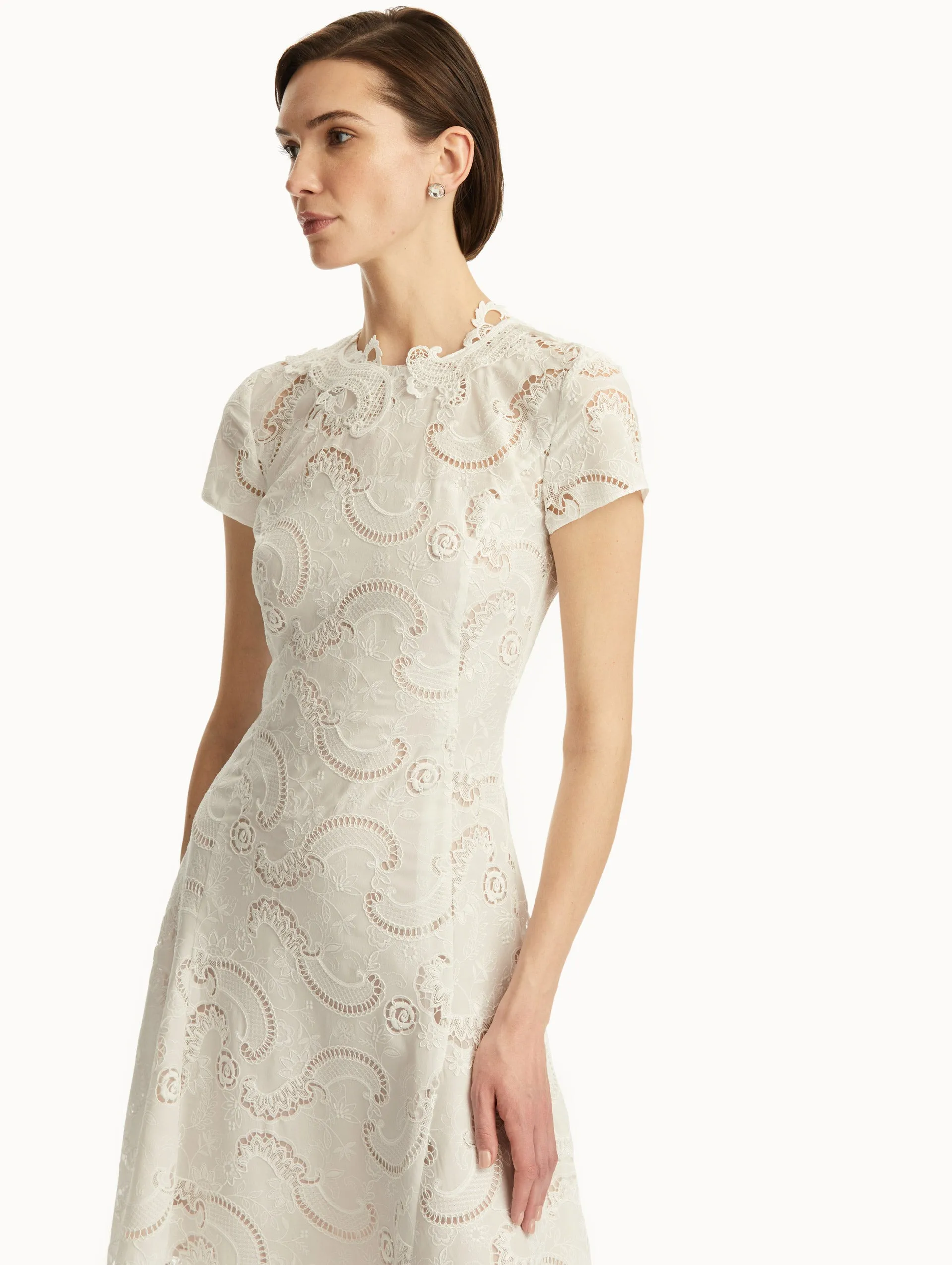 Scroll Guipure Dress