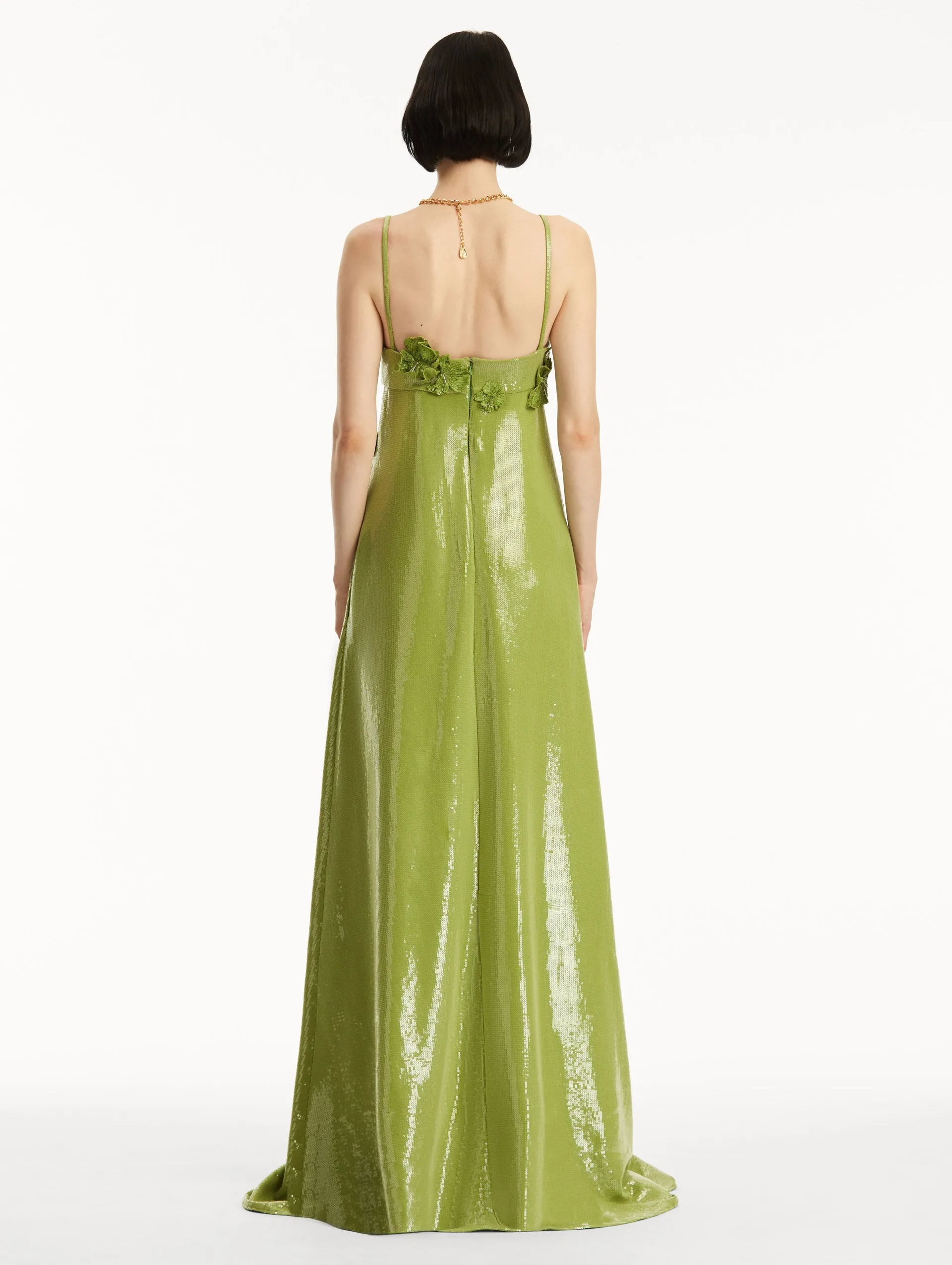 Sequin Jersey Gown
