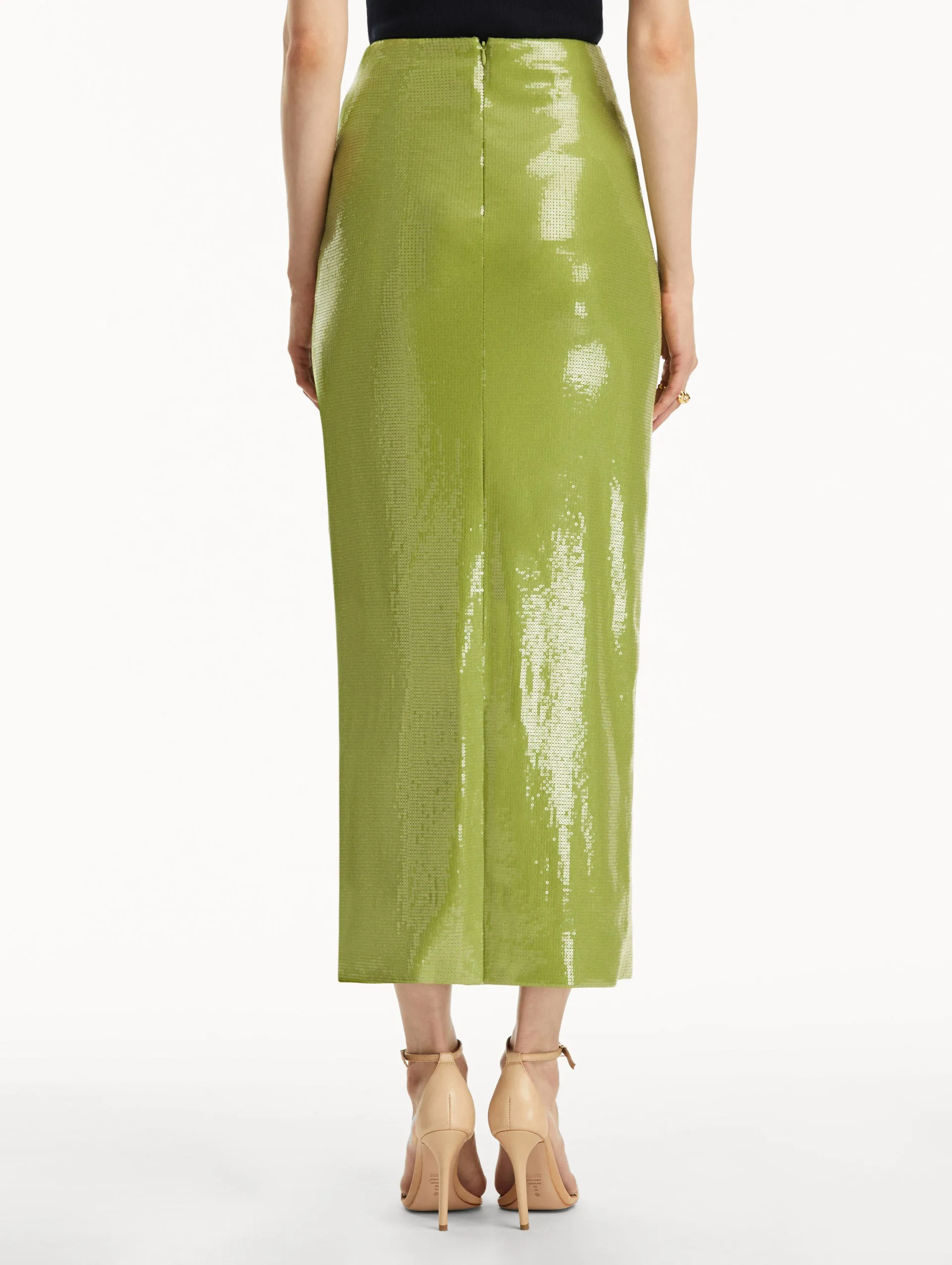 Sequin Jersey Pencil Skirt