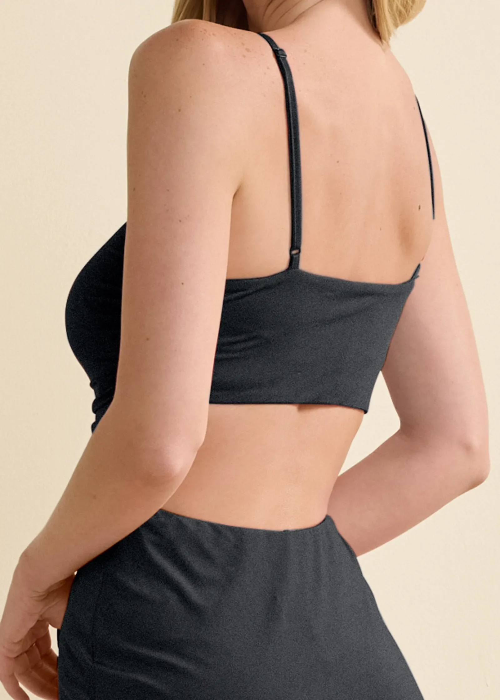 Shape Embrace High-Slit Dress - Black