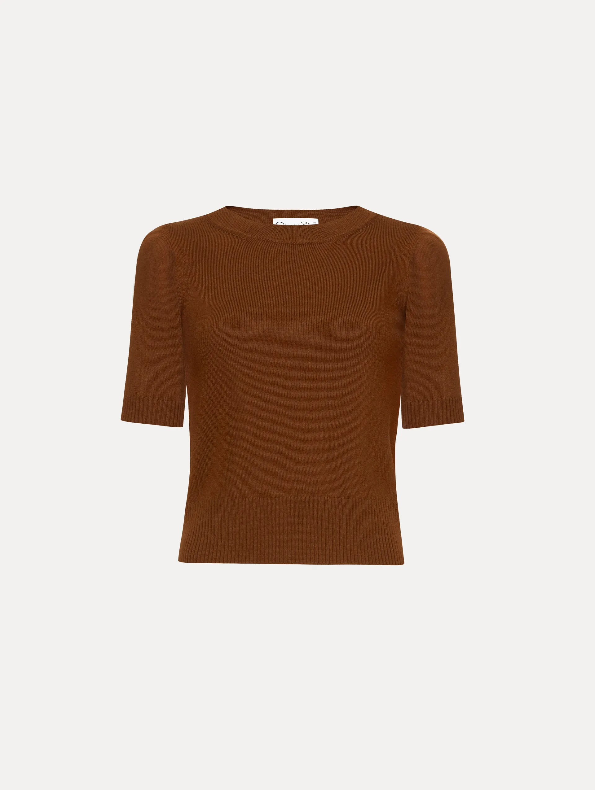 Short Sleeve Wool Pullover